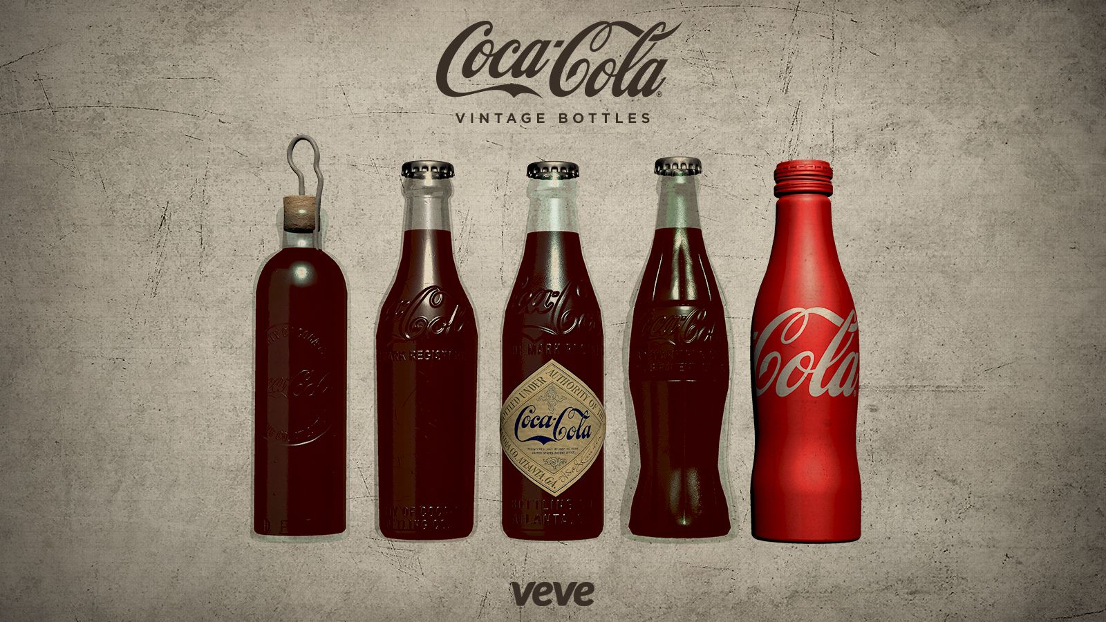 1600x900 Coca Cola Vintage Bottles Digital Comics & Collectibles