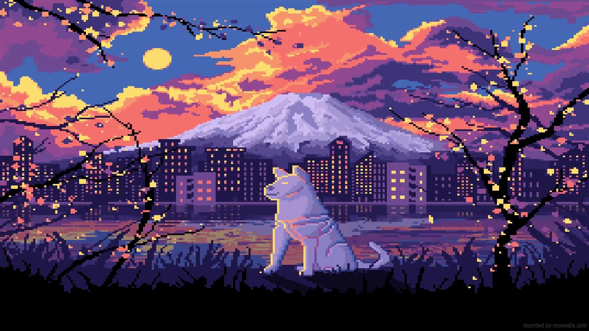 1920x1080 Hachiko Pixel Live Wallpaper