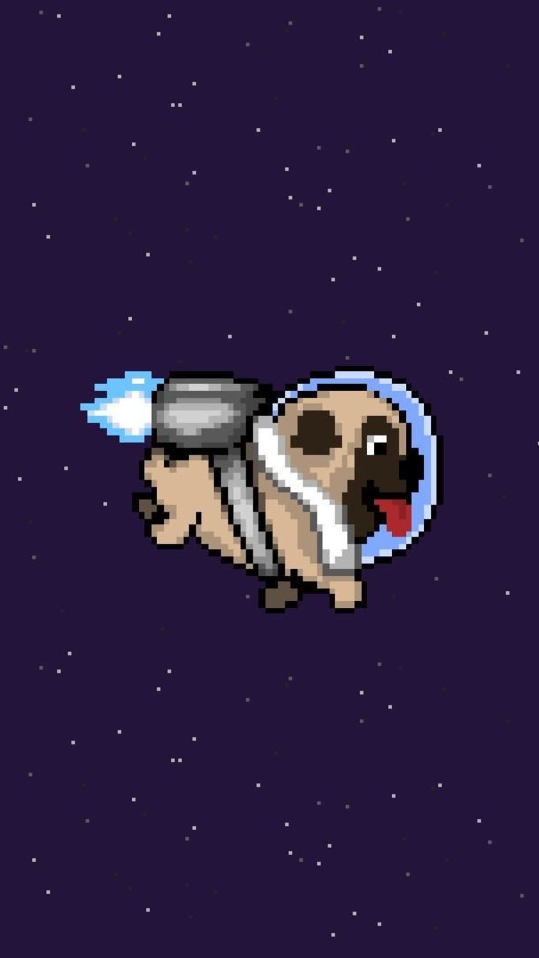 1080x1920 Pixel Dog Wallpaper