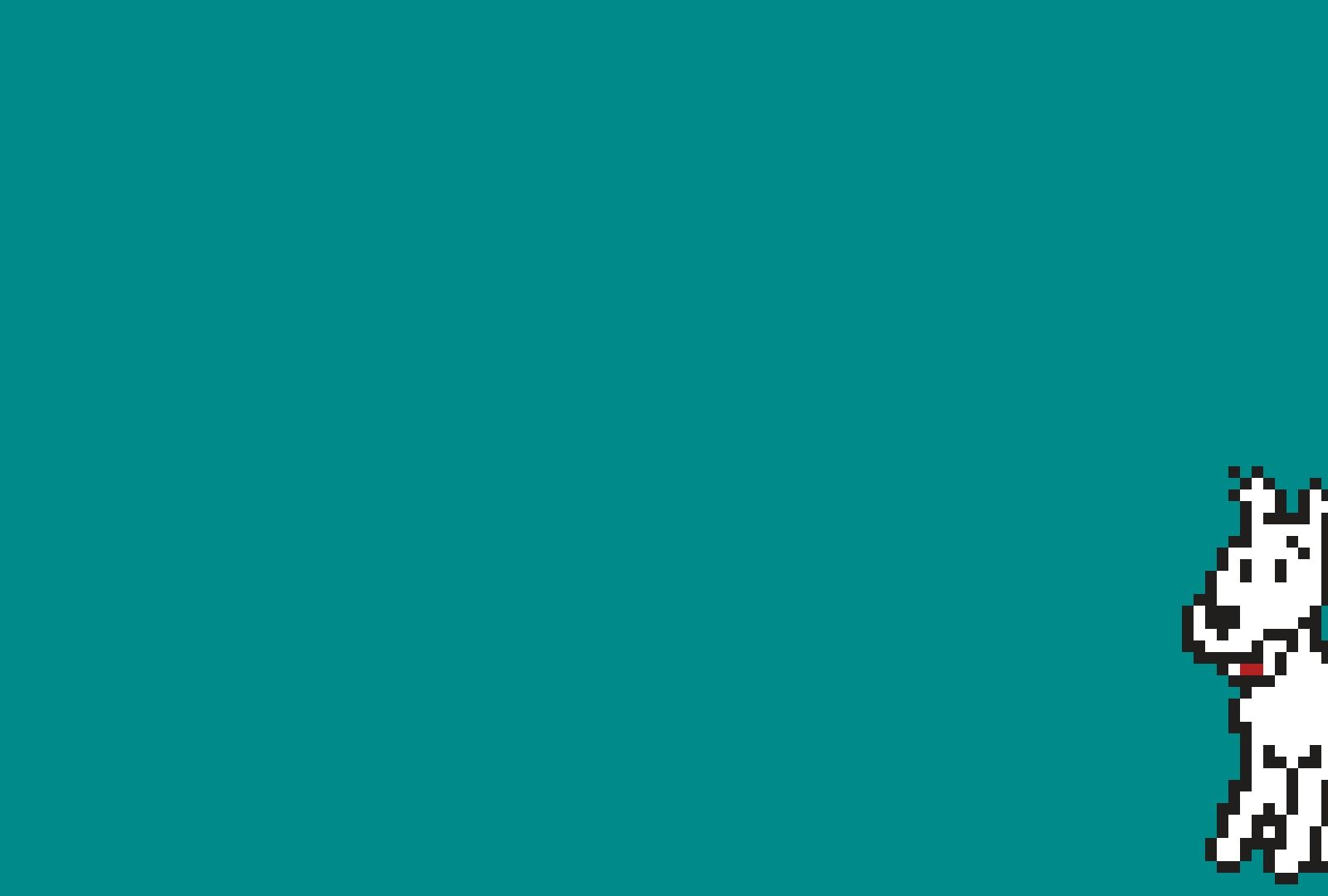 1600x1080 Pixel Dog Wallpaper