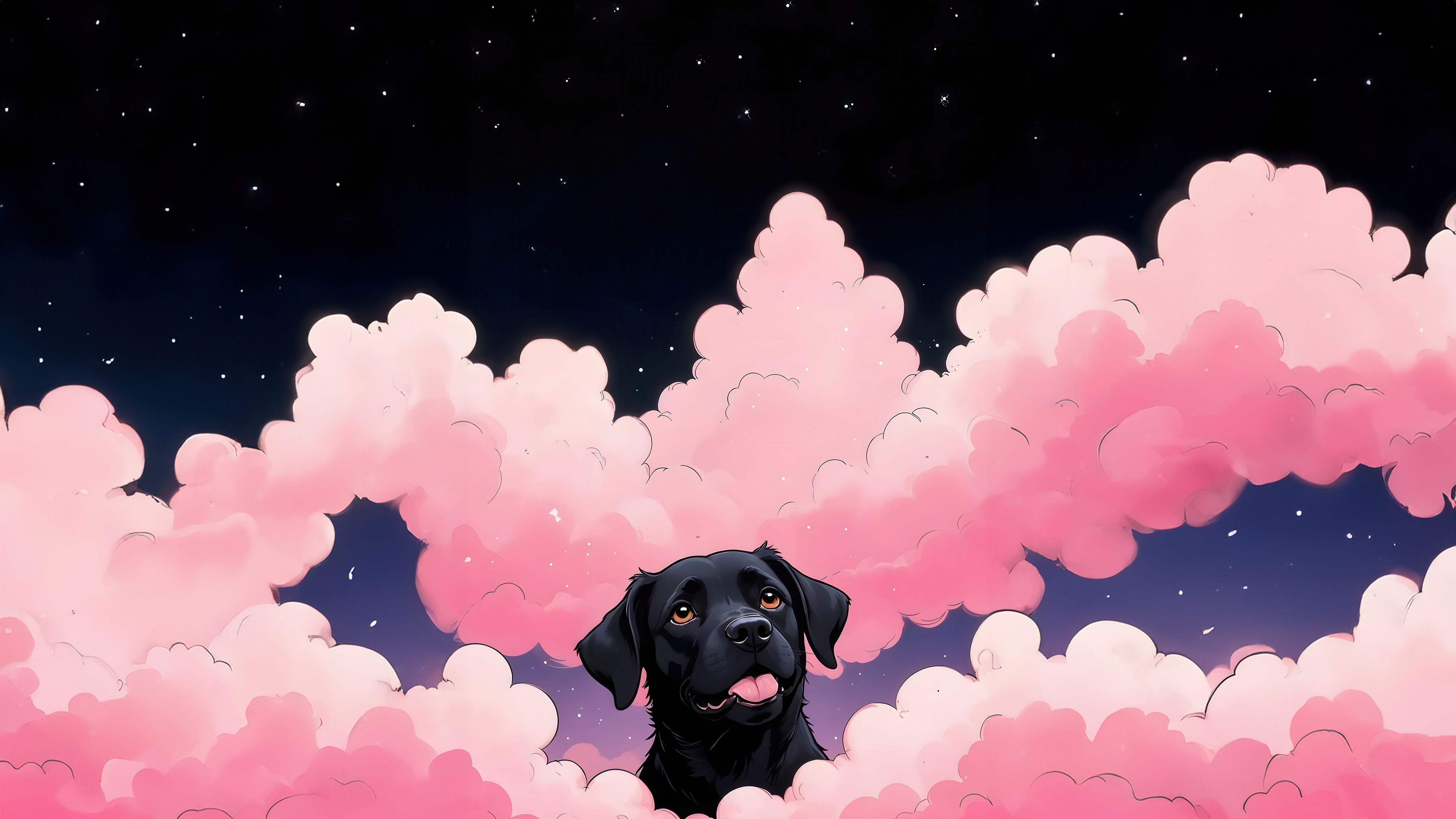 5120x2880 Dog In Pink World Chromebook Pixel , HD 4k Wallpaper, Image, Background, Photos and Picture