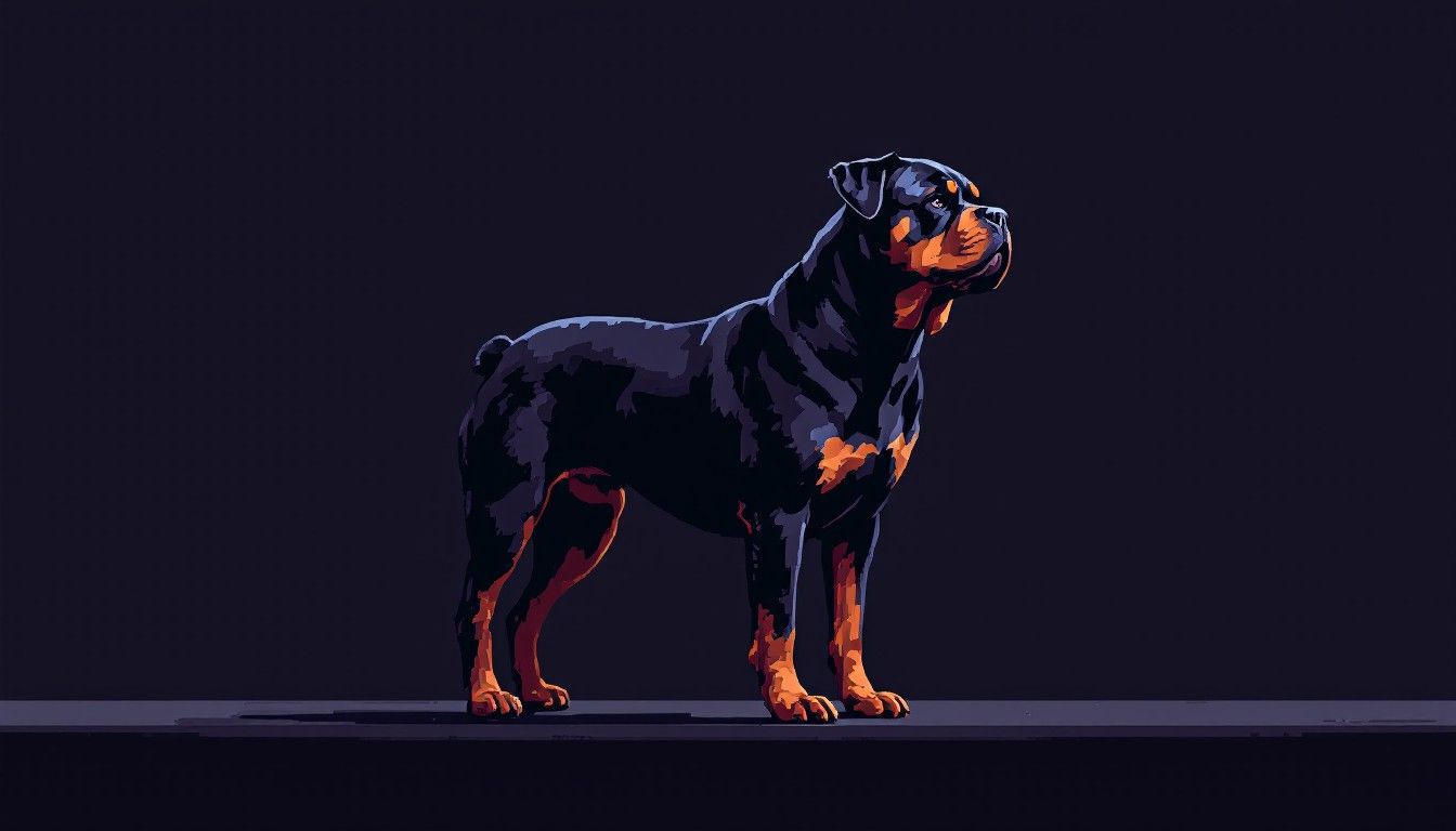 1344x768 Free Noble Pixel Rottweiler Image, Rottweiler, Dog