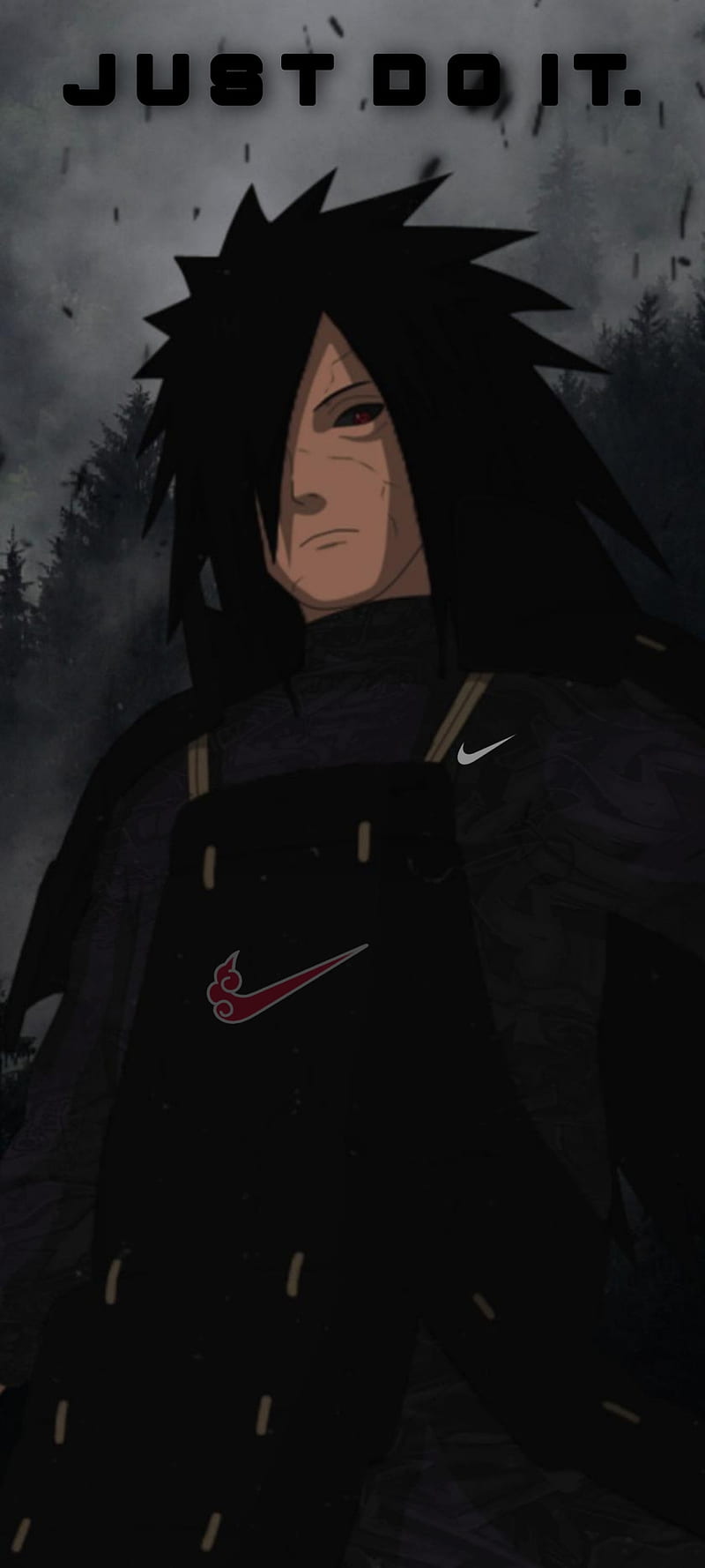 800x1778 Madara Uchiha ft. Nike, #Cool, #Black, #Uchiha, #Nike, #Naruto, #Madara, HD phone wallpaper