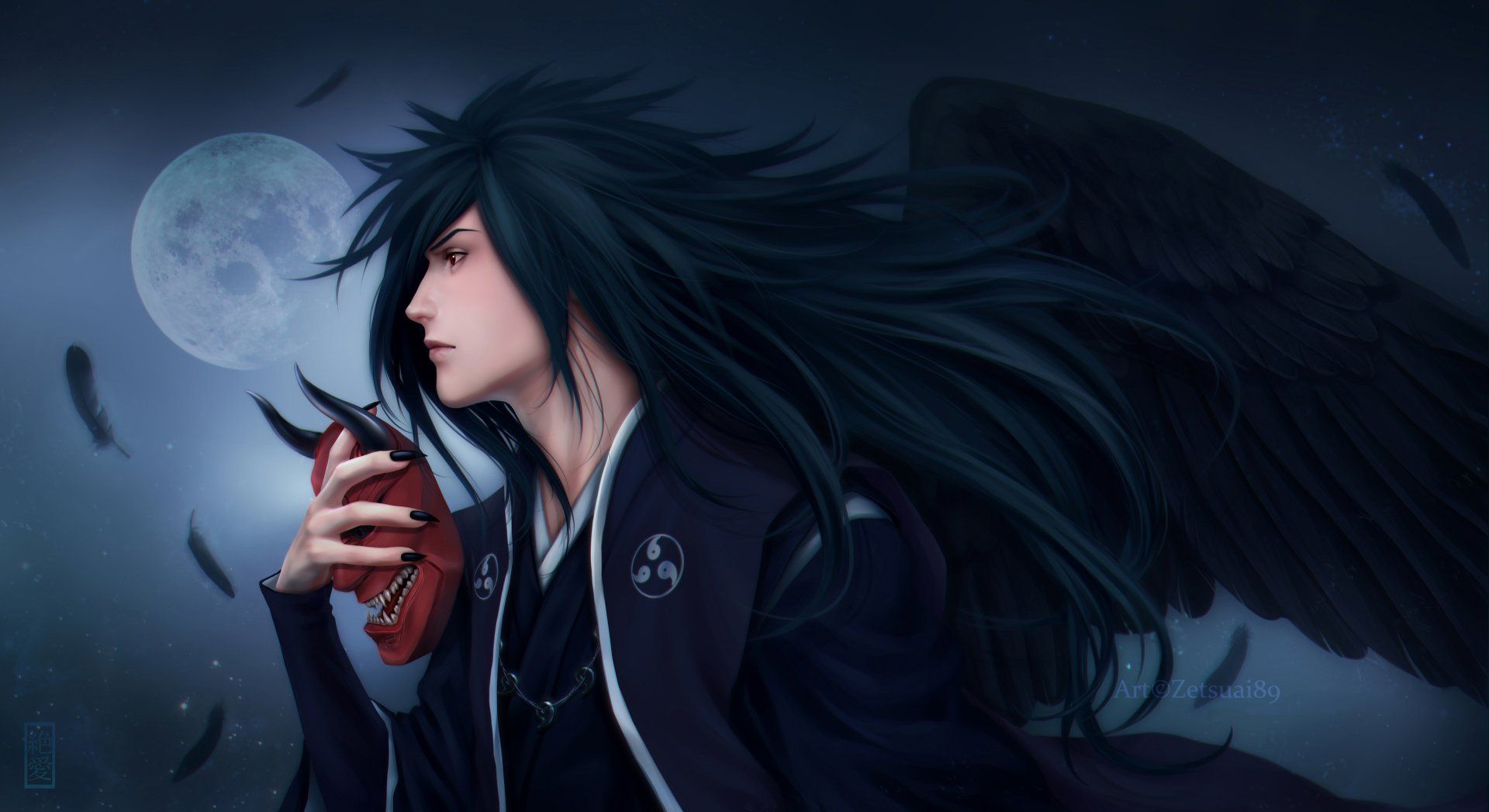 1920x1047 Madara Uchiha 4K Ultra HD Wallpaper Art from Naruto