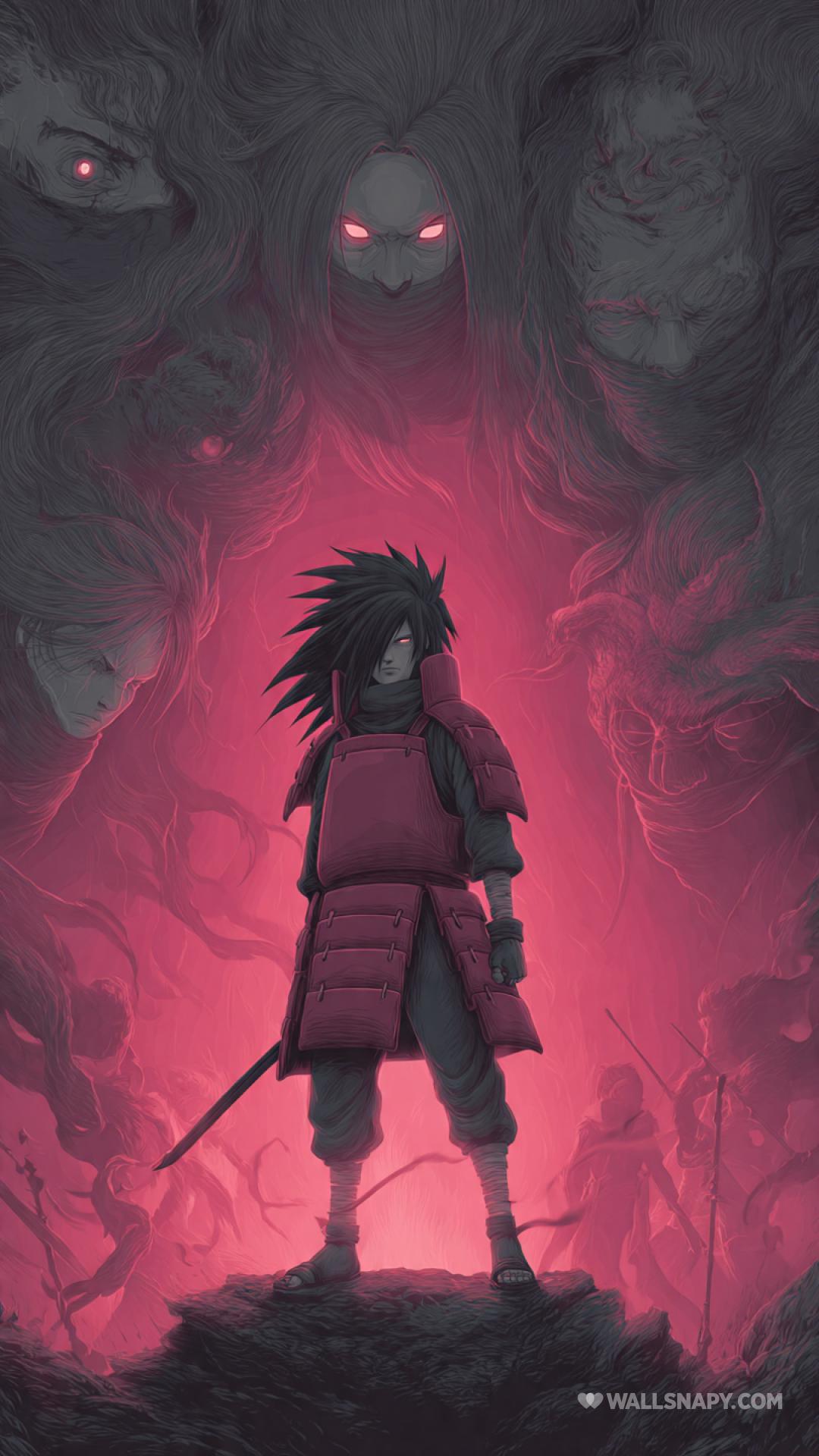 1080x1920 Madara uchiha dark theme poster anime wallpaper