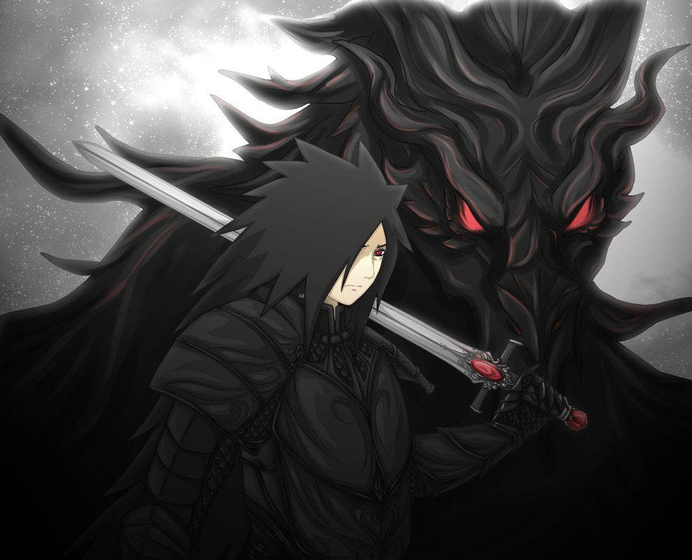 993x804 Madara Uchiha And Supernatural Creature Wallpaper