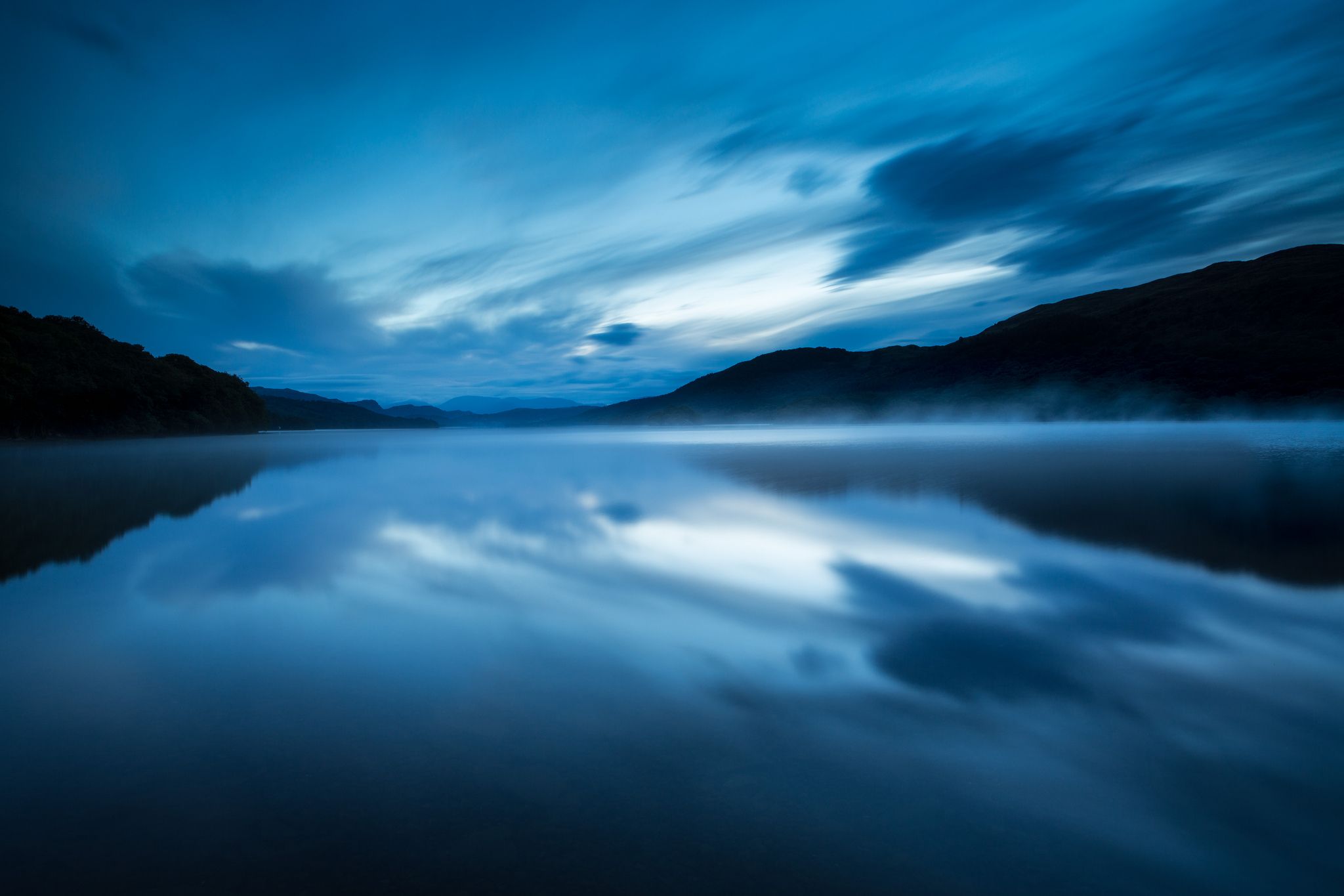 2048x1365 Download Blue Lake Nature Reflection HD Wallpaper