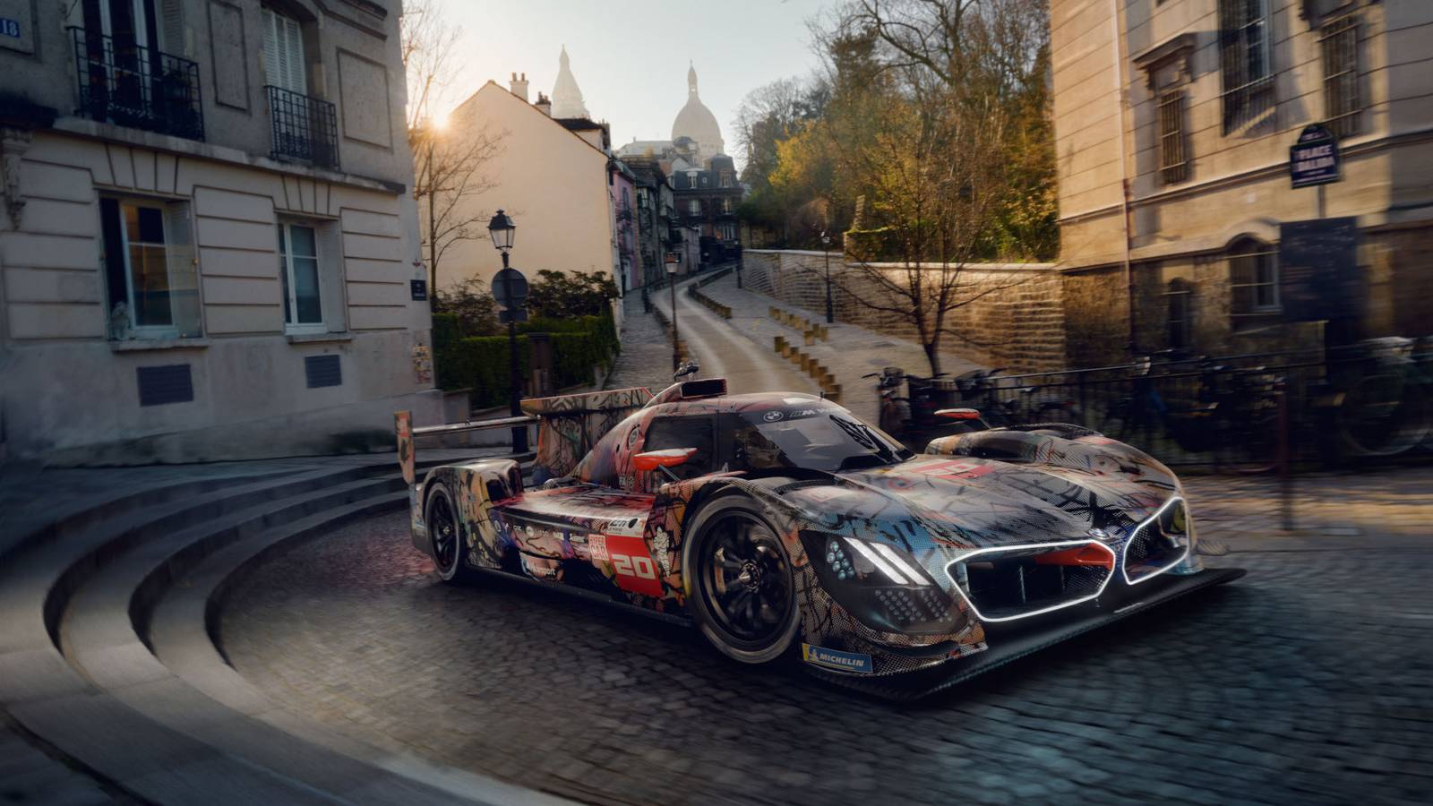 1600x900 BMW's 20th Official Art Car Is A Wild Le Mans Hypercar Given A Graffiti Like Twist