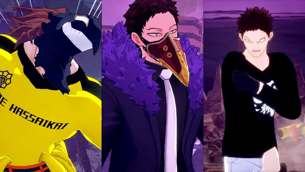 1280x720 My Hero Academia: One's Justice 2. Season 1 Costume Catalog: Shie Hassaikai (Rappa & Overhaul)