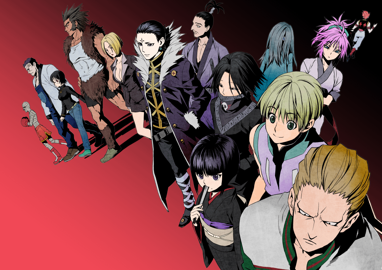 1228x868 MHA: Shie Hassaikai and Stain vs HxH Phantom Troupe