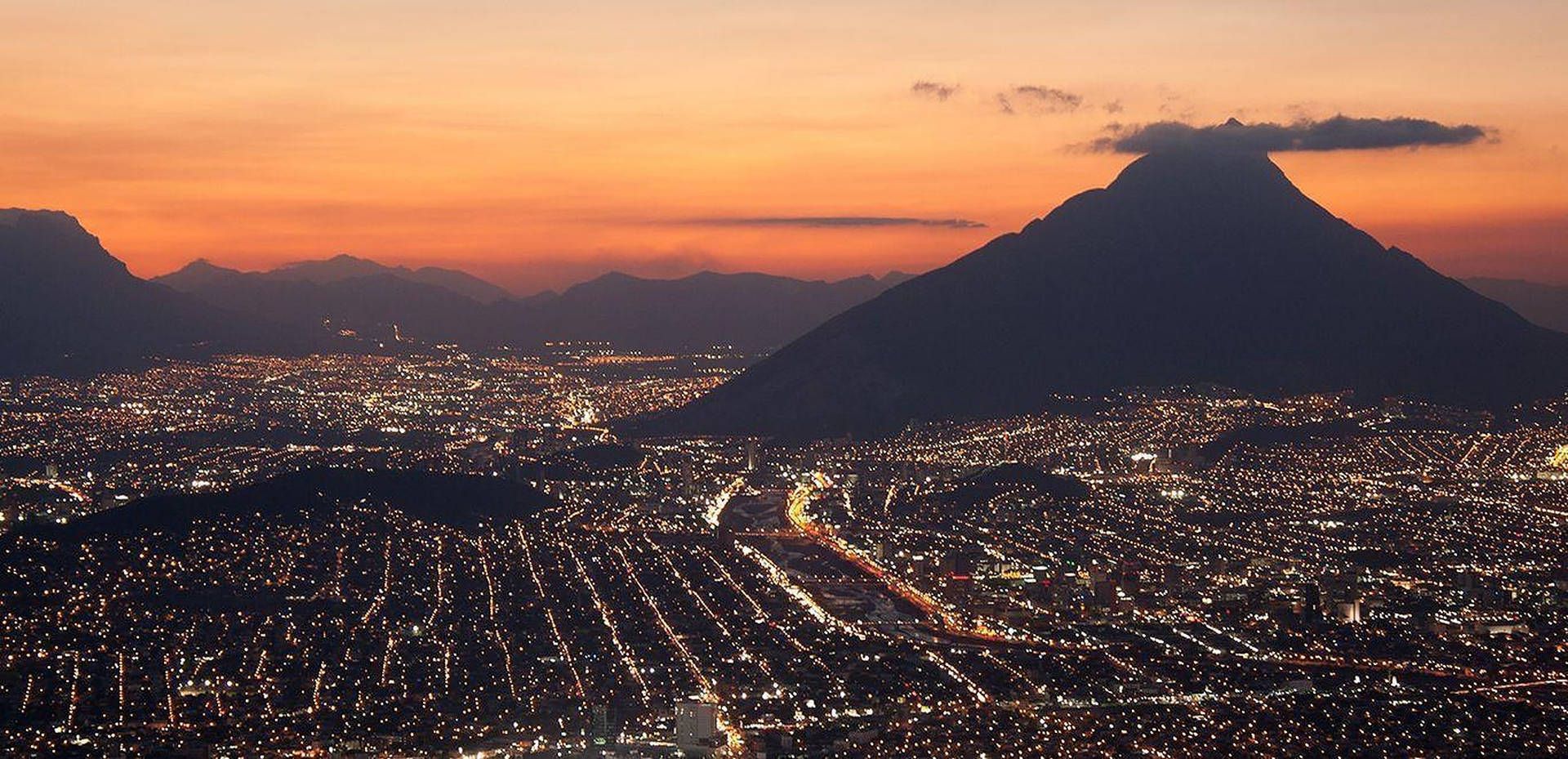 1920x929 Download Monterrey With Sunset Wallpaper