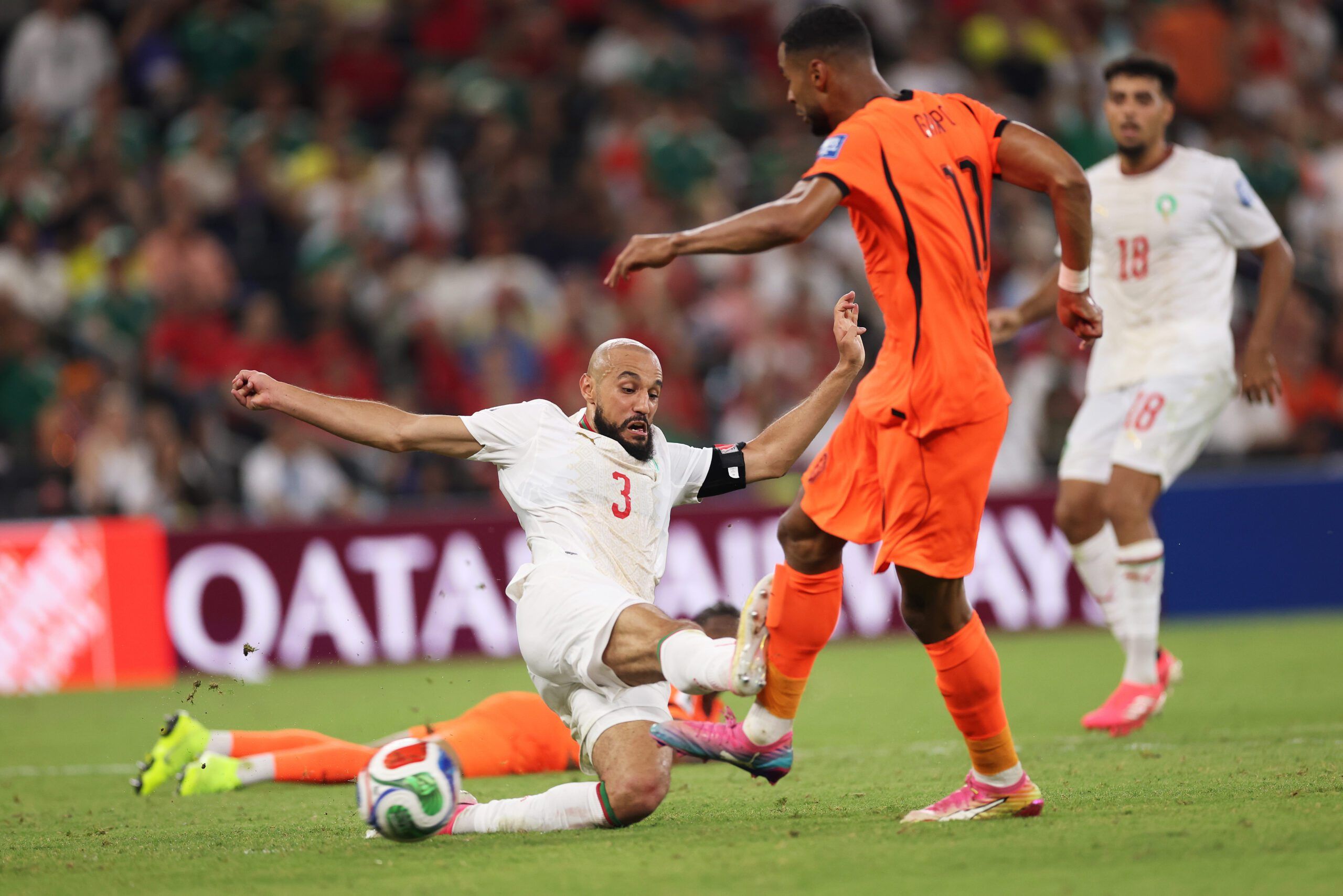 2560x1707 Noussair Mazraoui delivers defensive masterclass for Morocco in World Cup vs the Netherlands