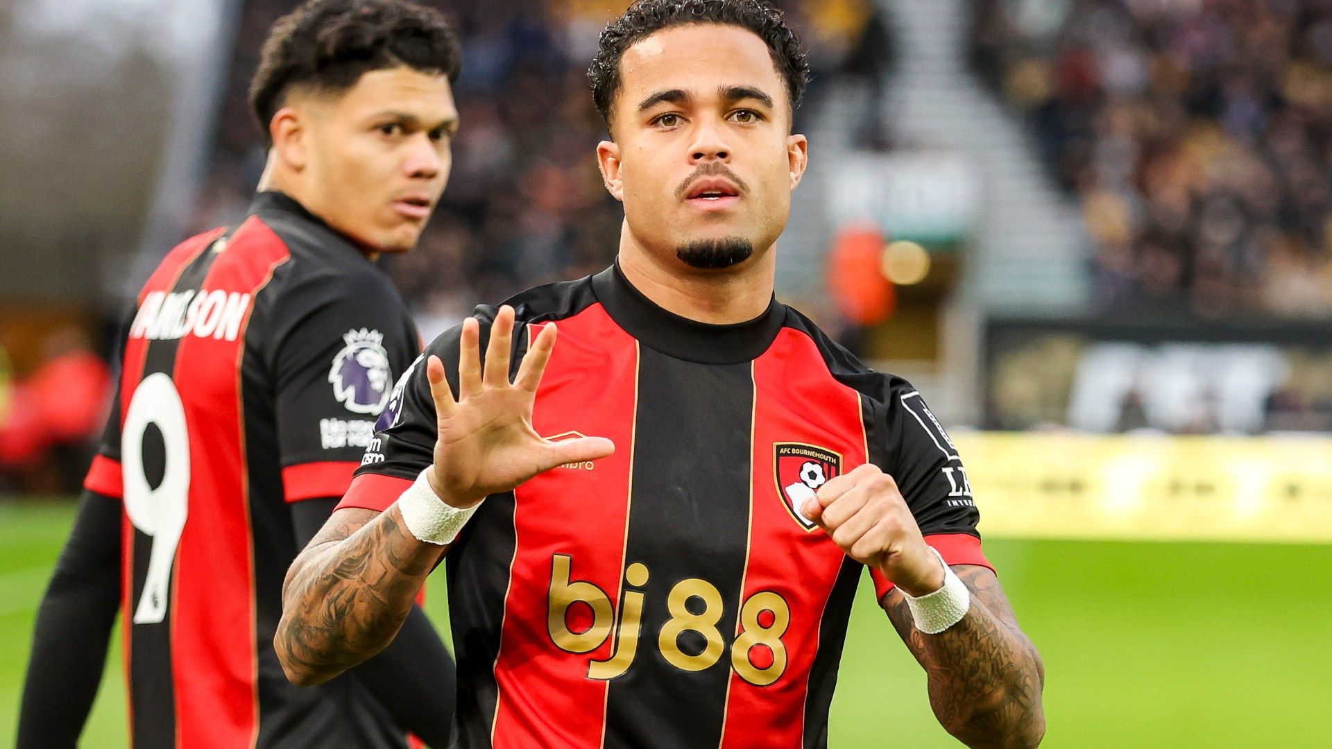 1920x1080 Justin Kluivert Creates Premier League History With Stunning 67 Year First Andoni Iraola Almost Stopped Him