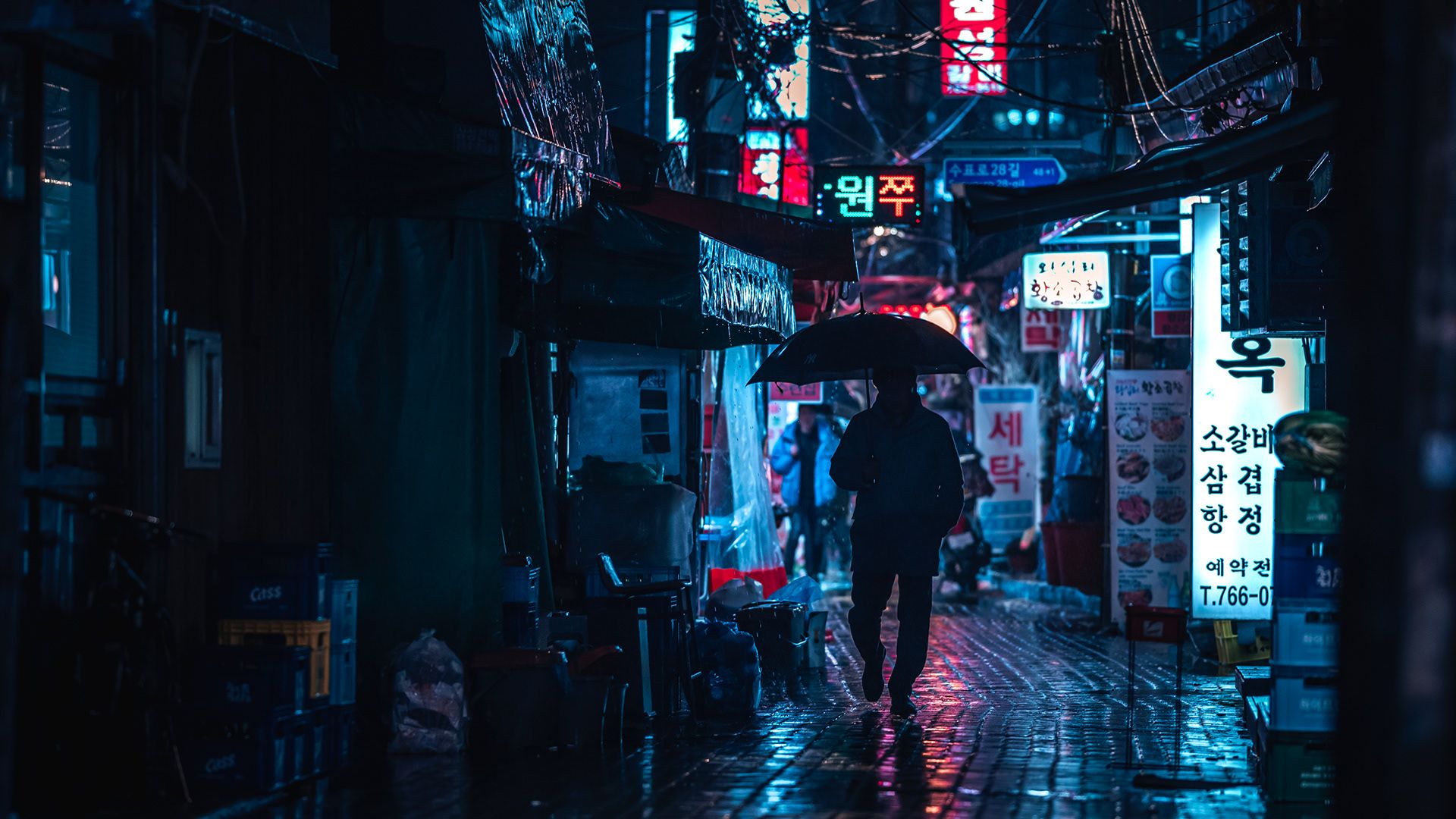 1920x1080 South Korea, Seoul. Neon Night (8). Image - Behance