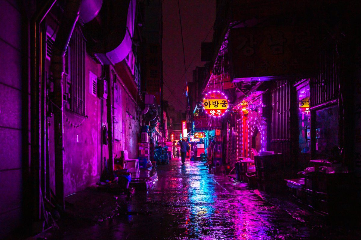 1200x800 Seoul city nights bits #seoul #korea #neonnoir #aesthetics