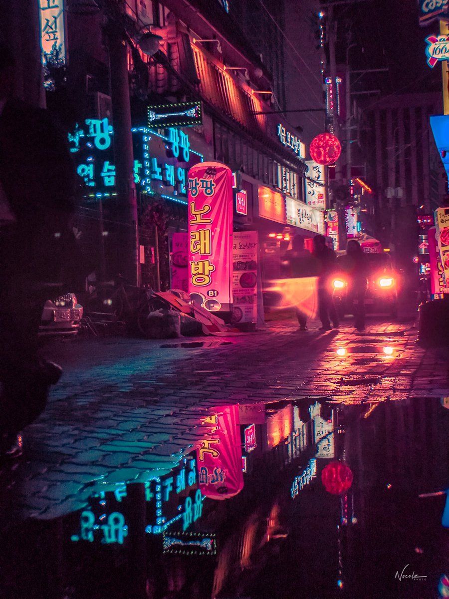 900x1200 Send some rain my way please #seoul #korea #rain #neonnoir