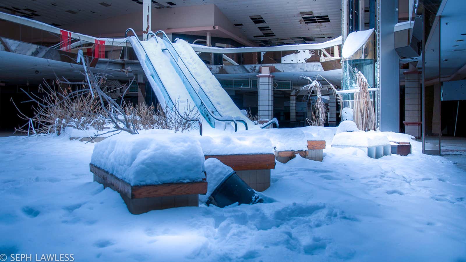 1600x900 Snowstorm Turns Abandoned Mall Into Eerie Winter Wonderland (PHOTOS). The Weather Channel