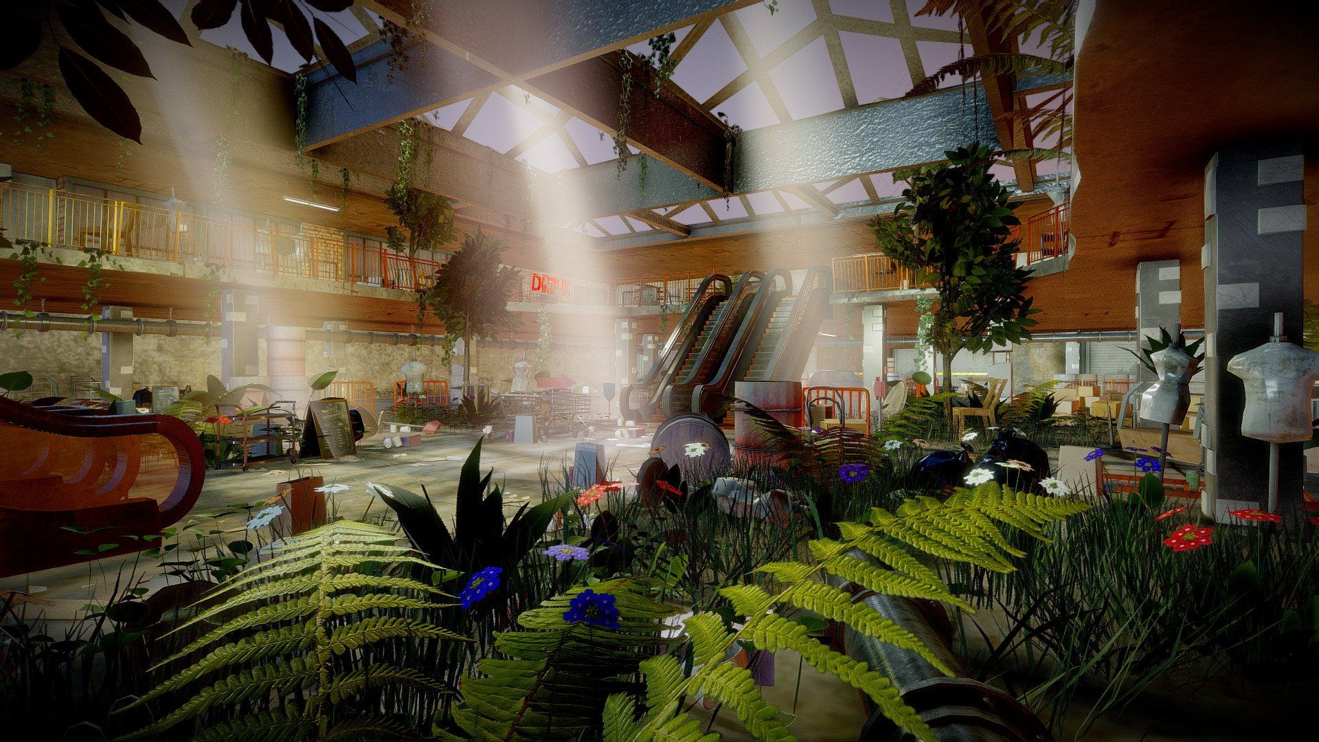 1920x1080 Realistic Post Apocalyptic Mall model by Aligned Games [6b202dc]