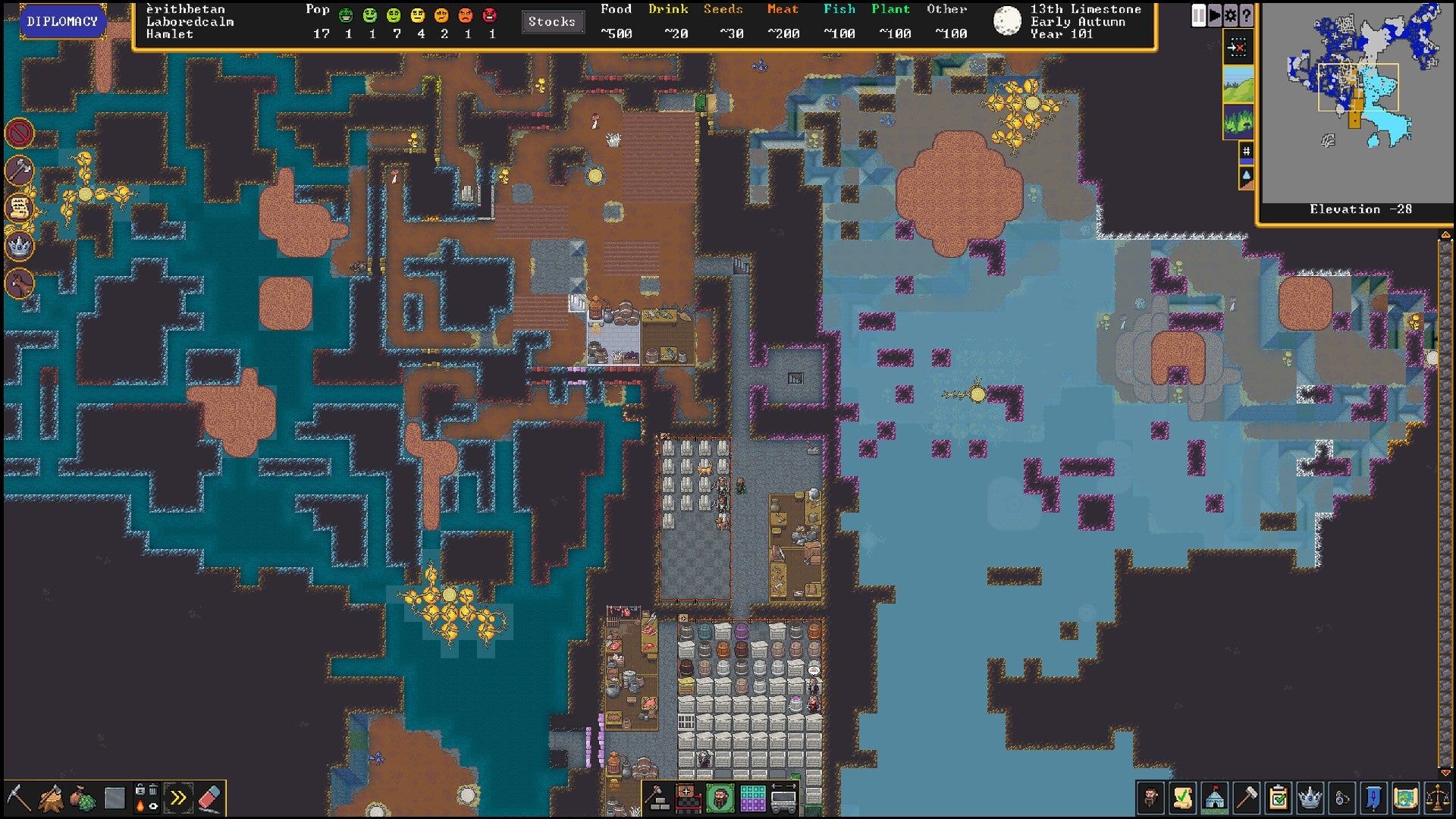 1920x1080 Dwarf Fortress burrows onto Steam with its fancy new graphics in December. Rock Paper Shotgun