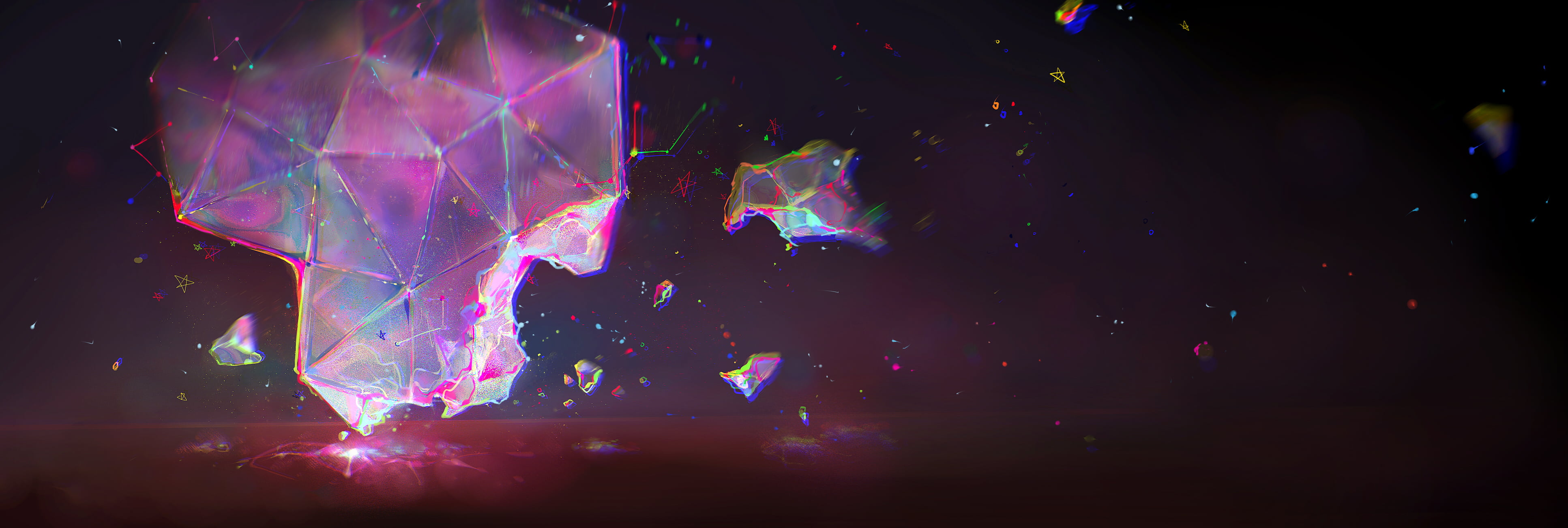 3867x1302 RGB color, abstract HD wallpaper
