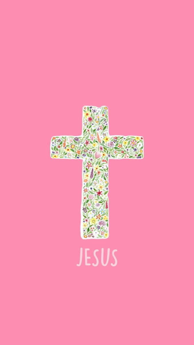 675x1200 Pink Jesus iPhone wallpaper