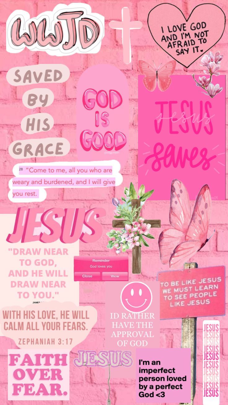 736x1308 Christian Wallpaper: Pink and White Collage with Scripture Verses. Christian pink wallpaper, Wallpaper collage christian