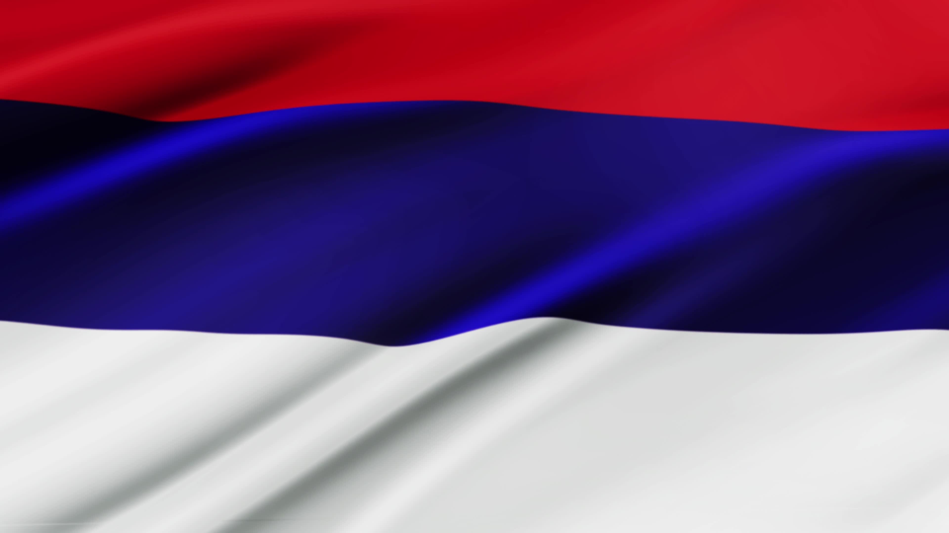 3840x2160 Republika Srpska flag waving