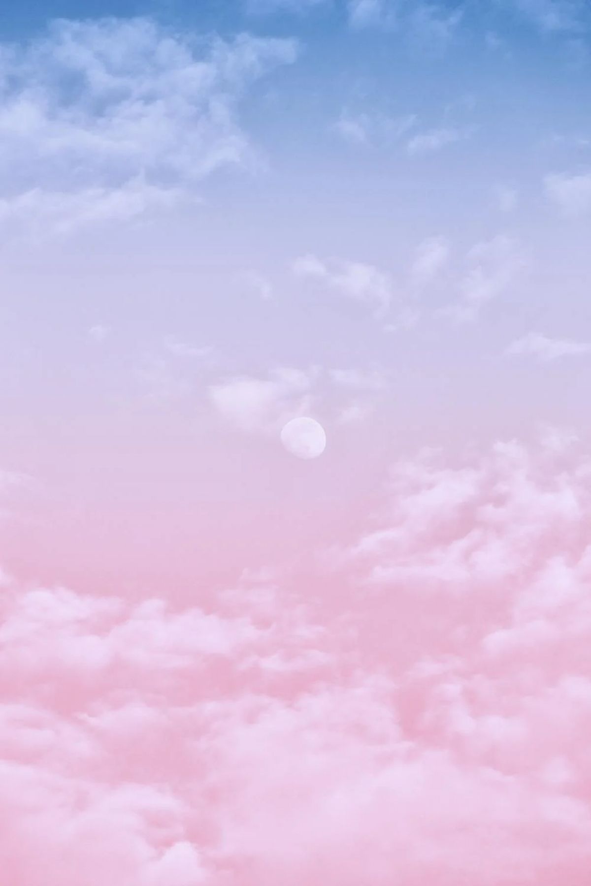 1200x1800 Minimalist Simple Baby Blue Baby Pink Clouds