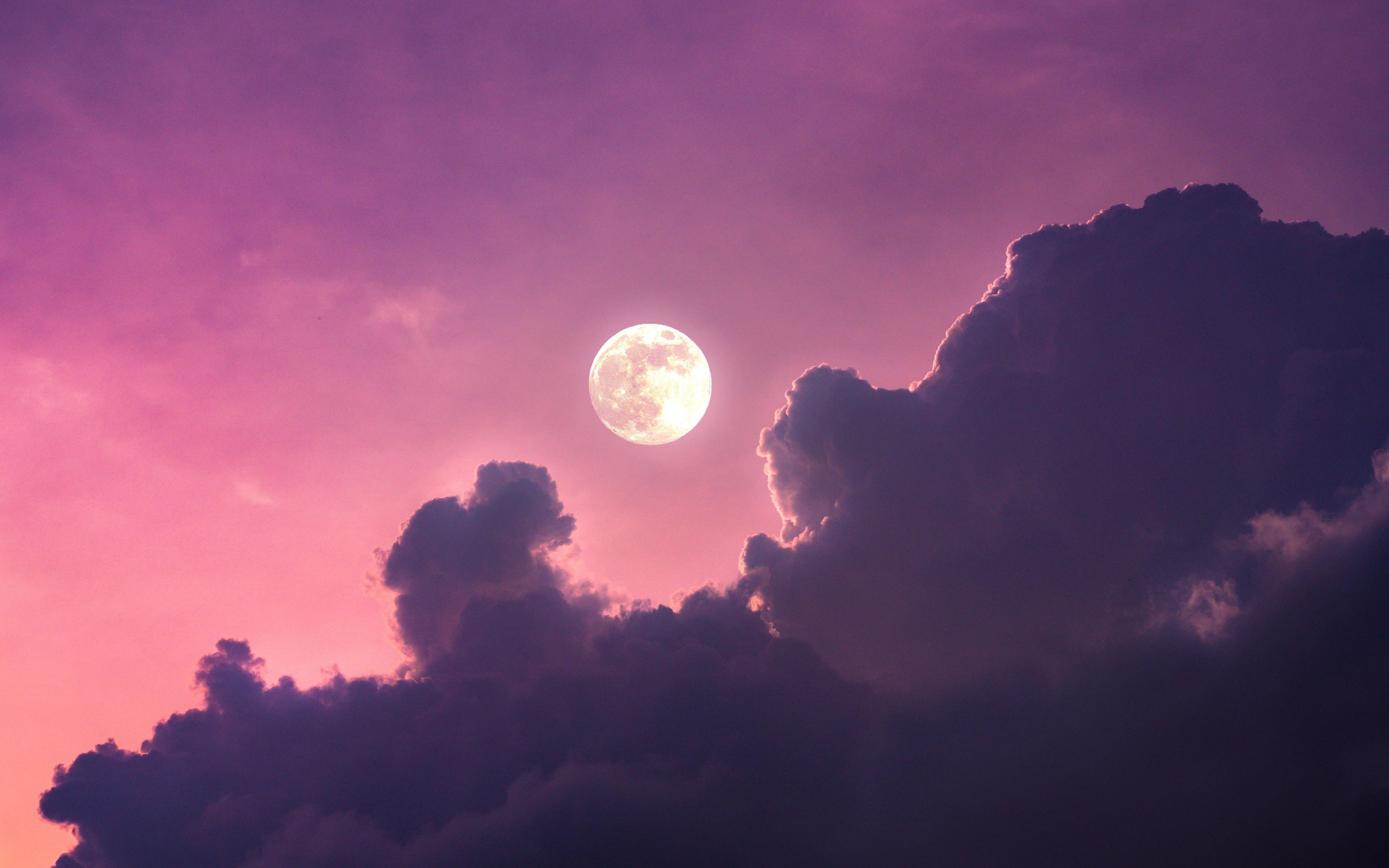 3840x2400 4k Pink Clouds Wallpaper