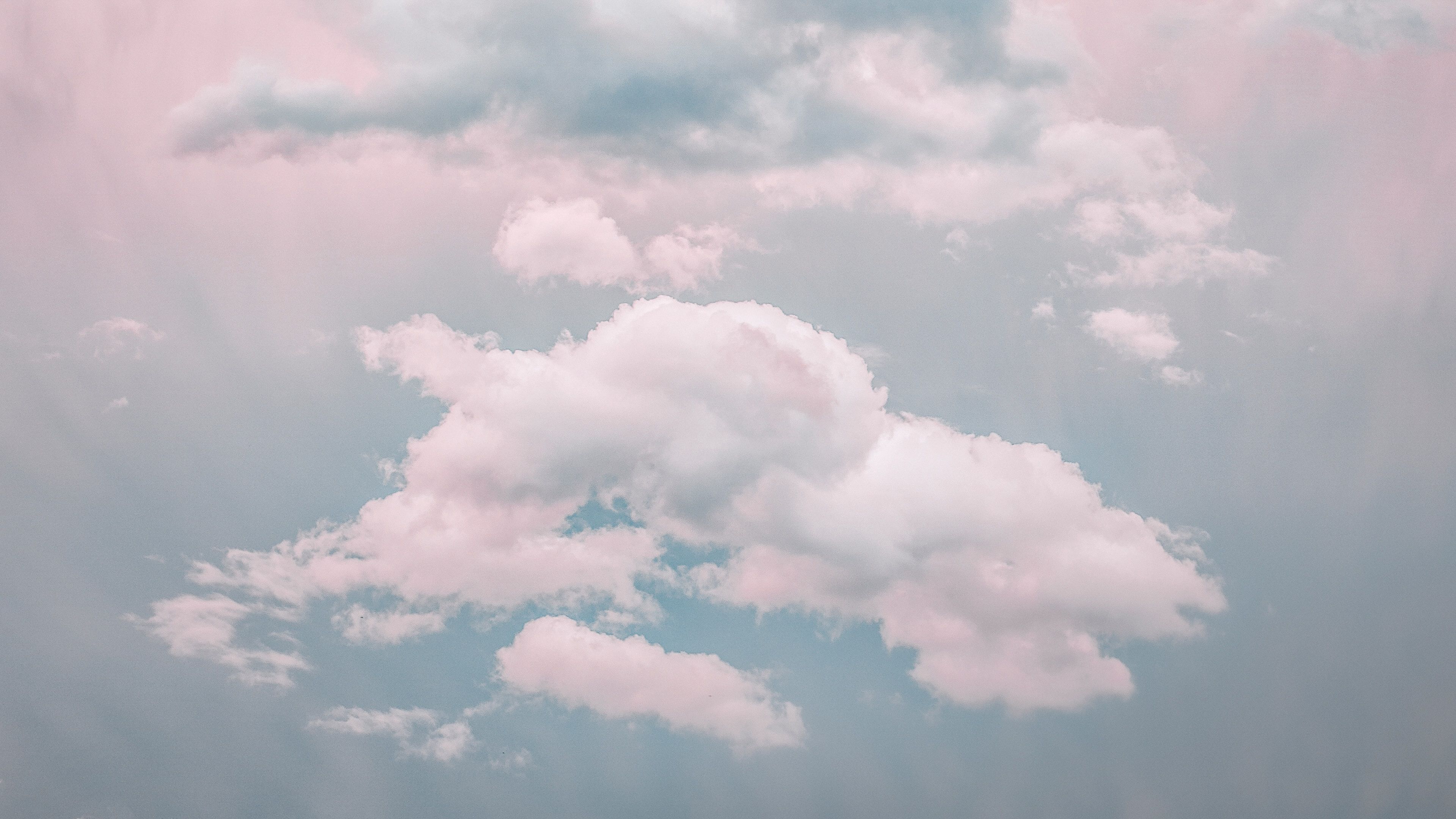 3840x2160 Download wallpaper 3840x2160 clouds, sky, porous, pastel, light 4k uhd 16:9 HD background
