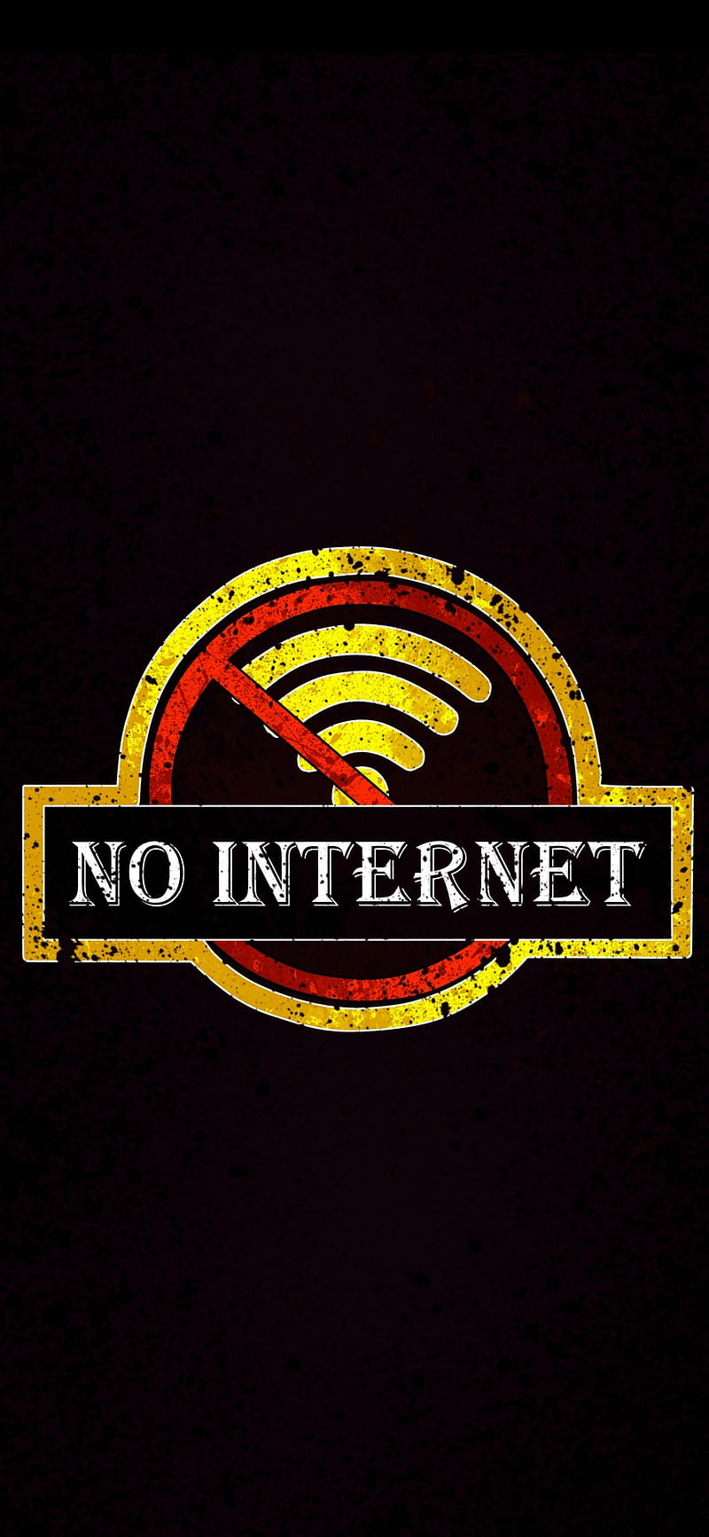 800x1733 NO INTERNET, dark, internet, HD phone wallpaper