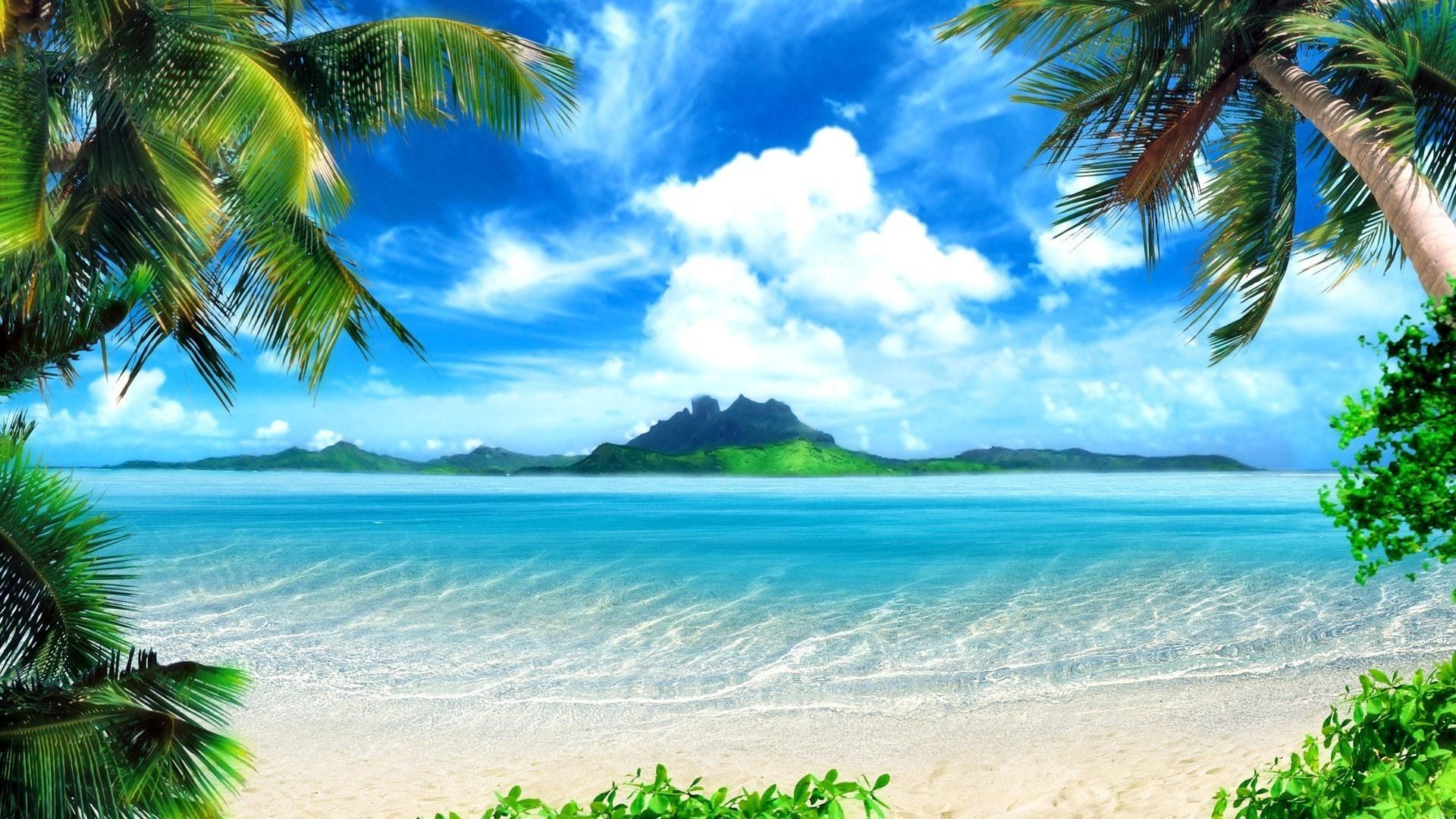 1920x1080 Tropical Beach In The