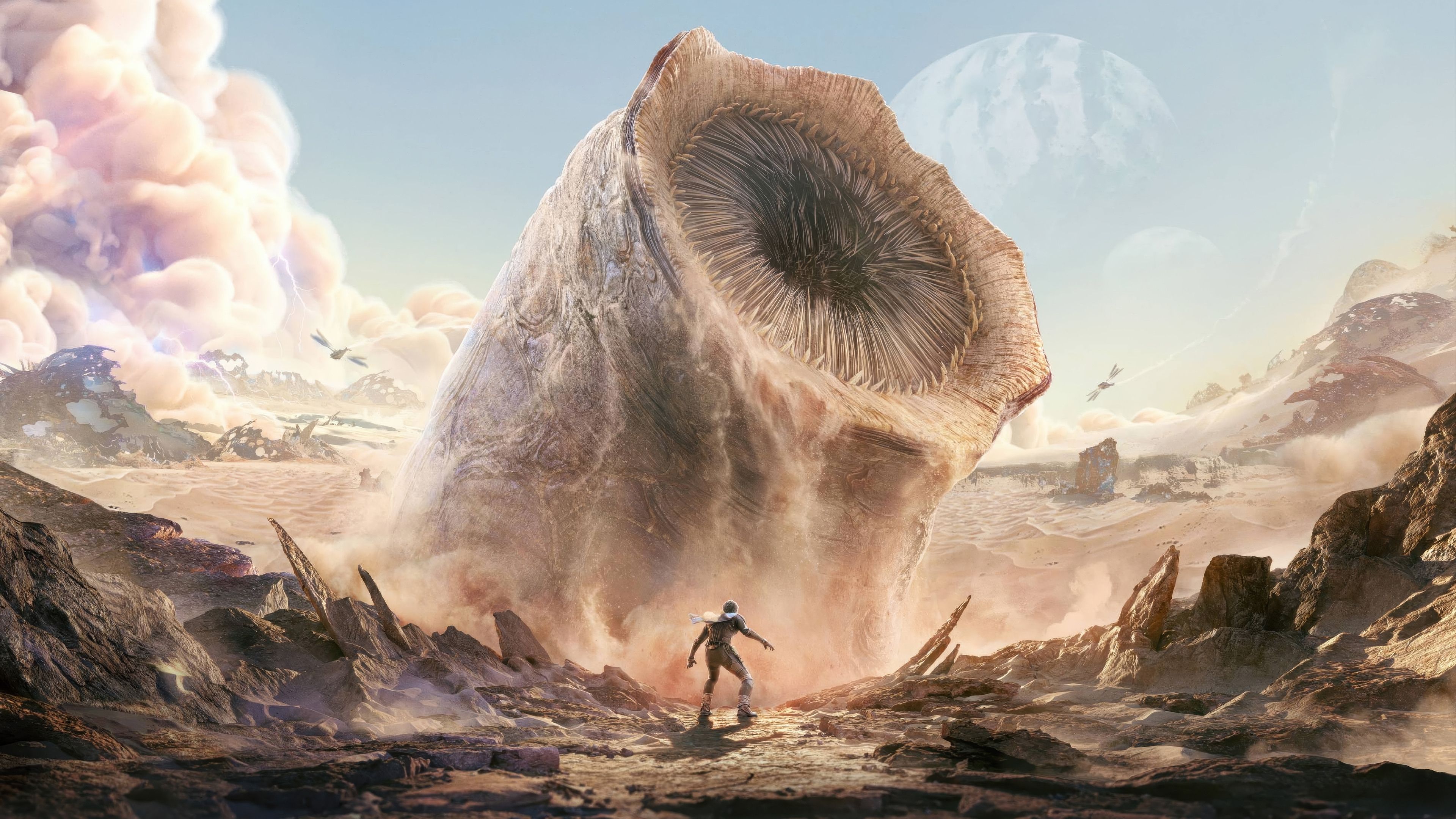 3840x2160 Dune: Awakening Sandworm 4K Wallpaper iPhone HD Phone