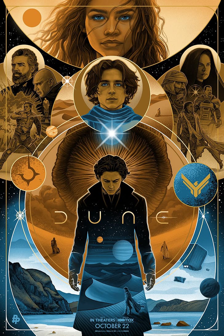 728x1093 HD wallpaper: Dune (movie), movie poster