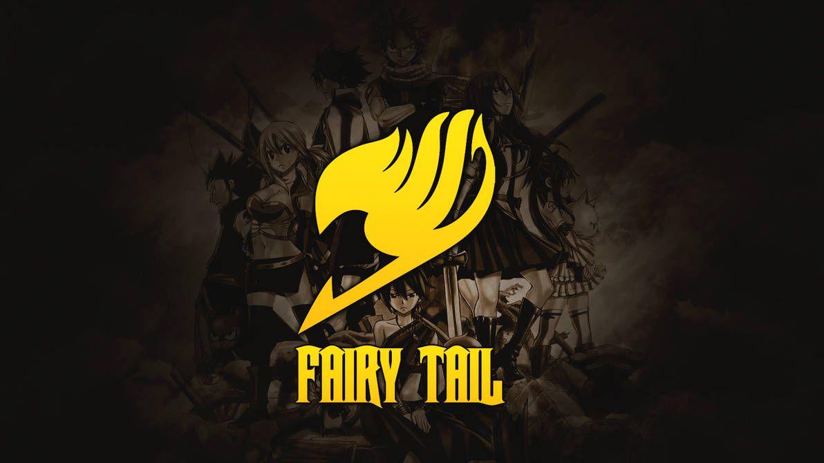 1192x670 Fairy Tail Logo Wallpaper Yellow
