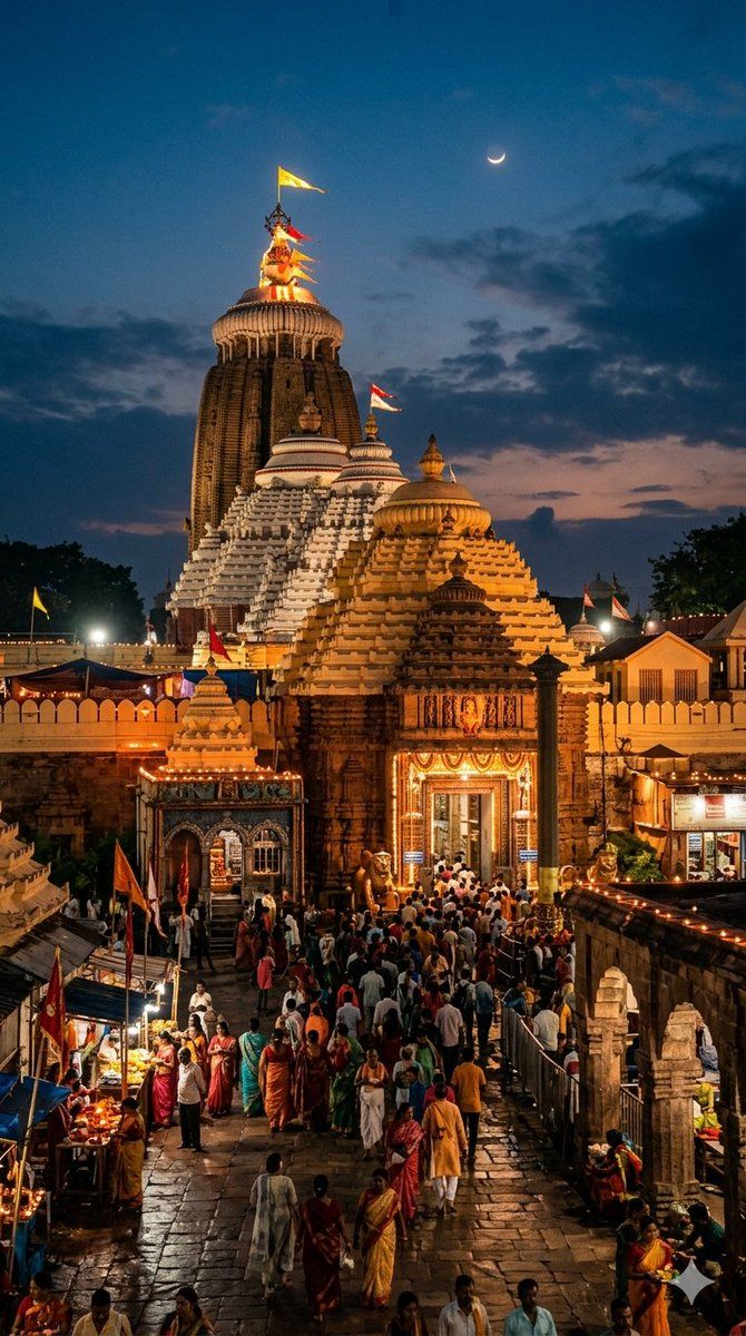 670x1200 Imagination: The evening image of Mahaprabhu Jagannath temple, Puri. Jai Jagannath Mahaprabhu