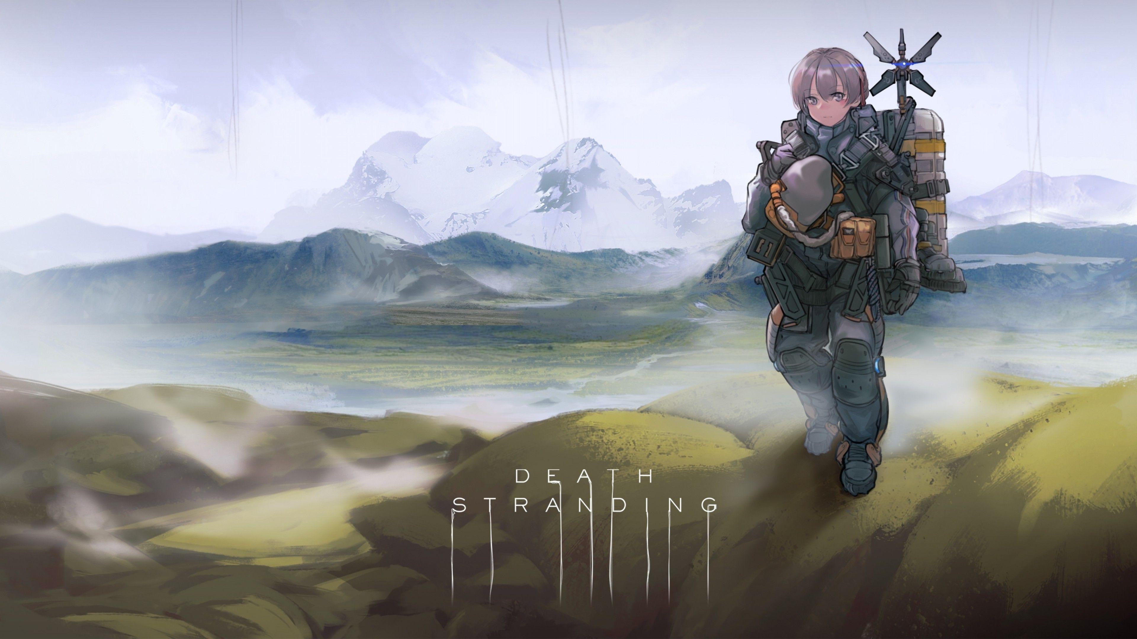 3840x2160 Download 3840x2160 Death Stranding, Anime Style, Bodysuit, Planet