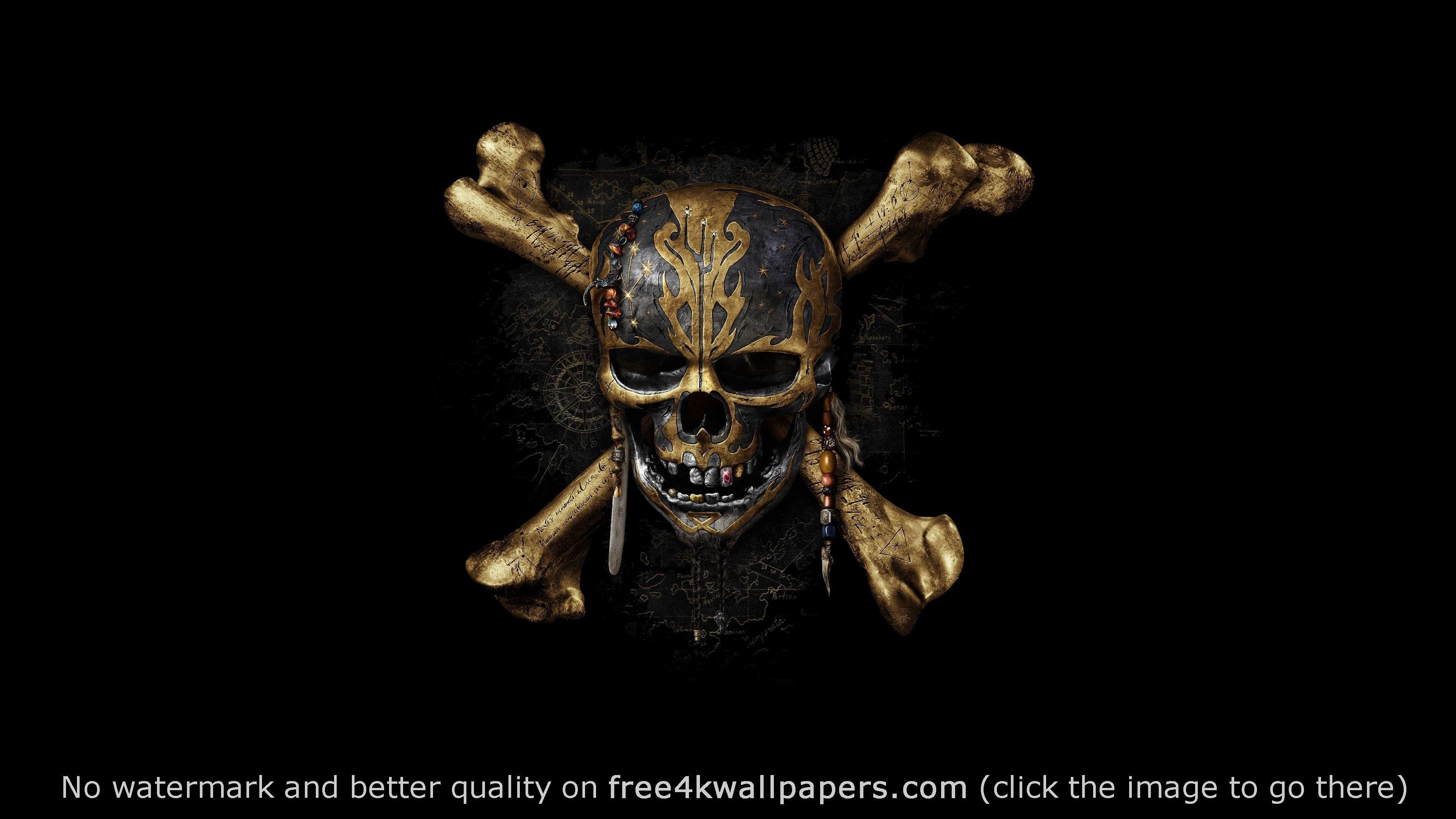 3840x2160 Pirates of the Caribbean Dead Men Tell No Tales 4K 4K wallpaper. Pirates of the caribbean, Skull art, Dead man