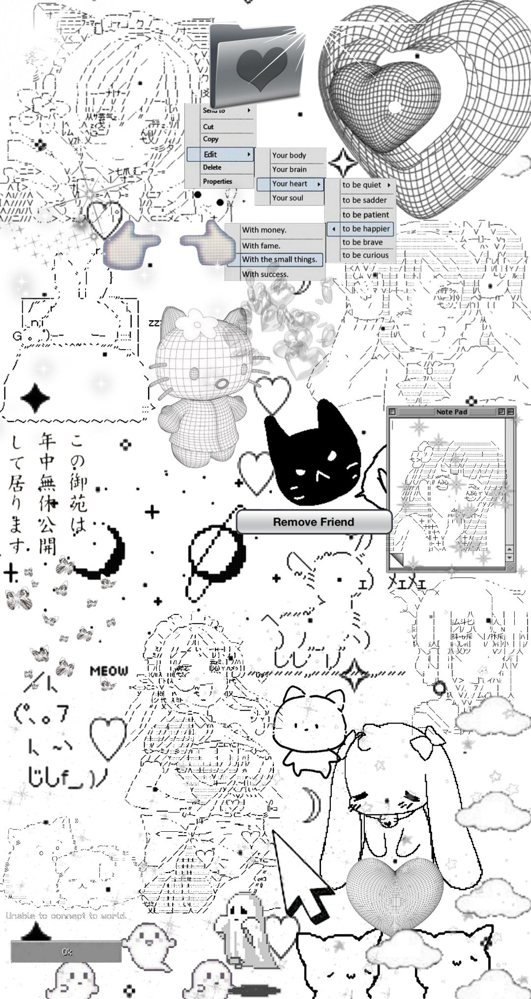 1080x2031 Wallpaper Lock Screens!! I Made A Bunch For Some Aesthetics I Like, Here's A Webcore Early Internetcore Sorta One :3