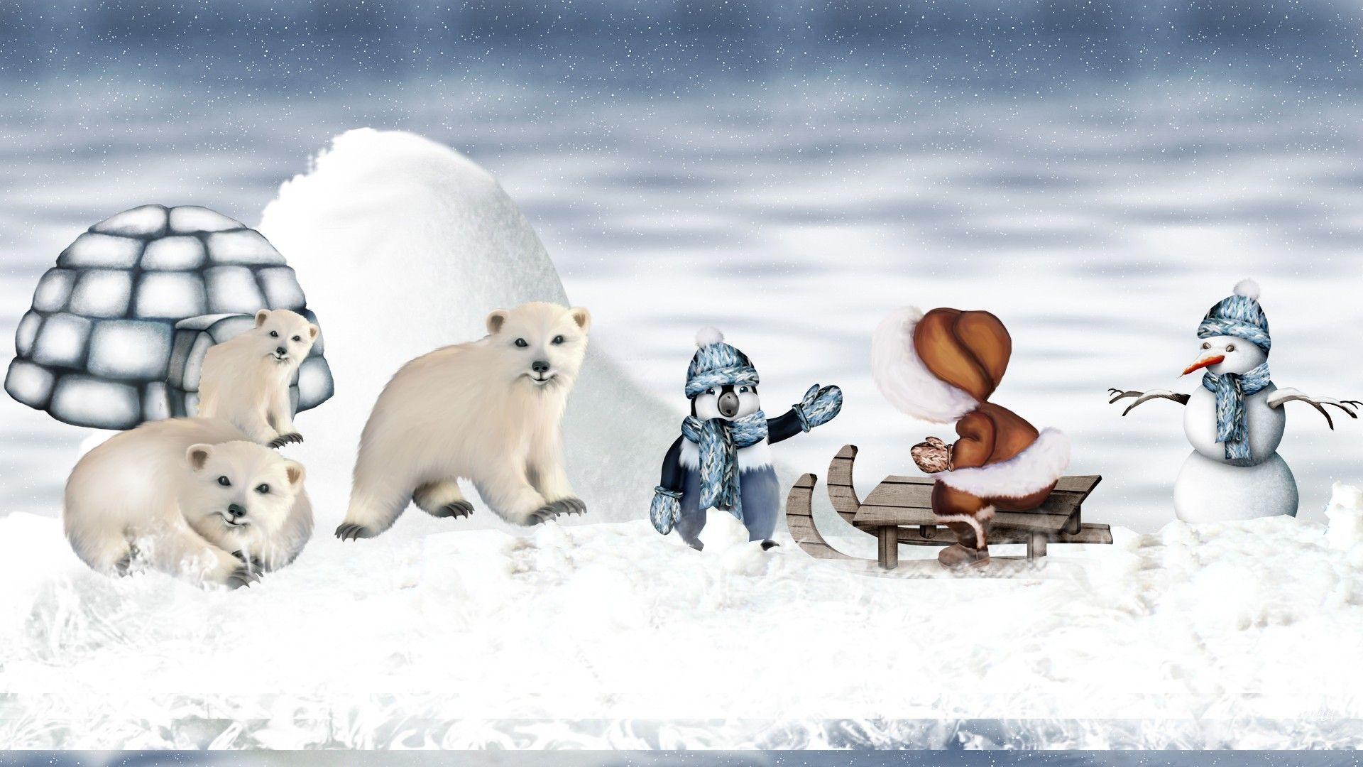 1920x1080 Igloo Tag wallpaper: Igloo Snow Wintier Night Igloos Winter Village