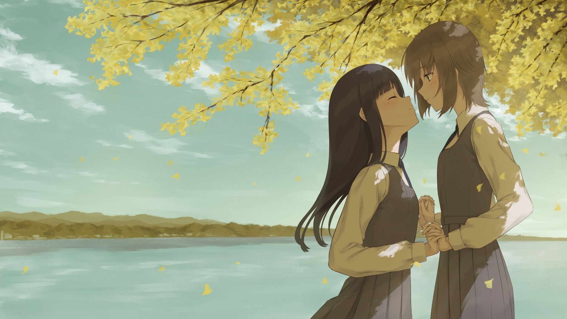 1920x1080 Desktop wallpaper: Yuri, Anime, Girl 4K free download for PC. 1051094