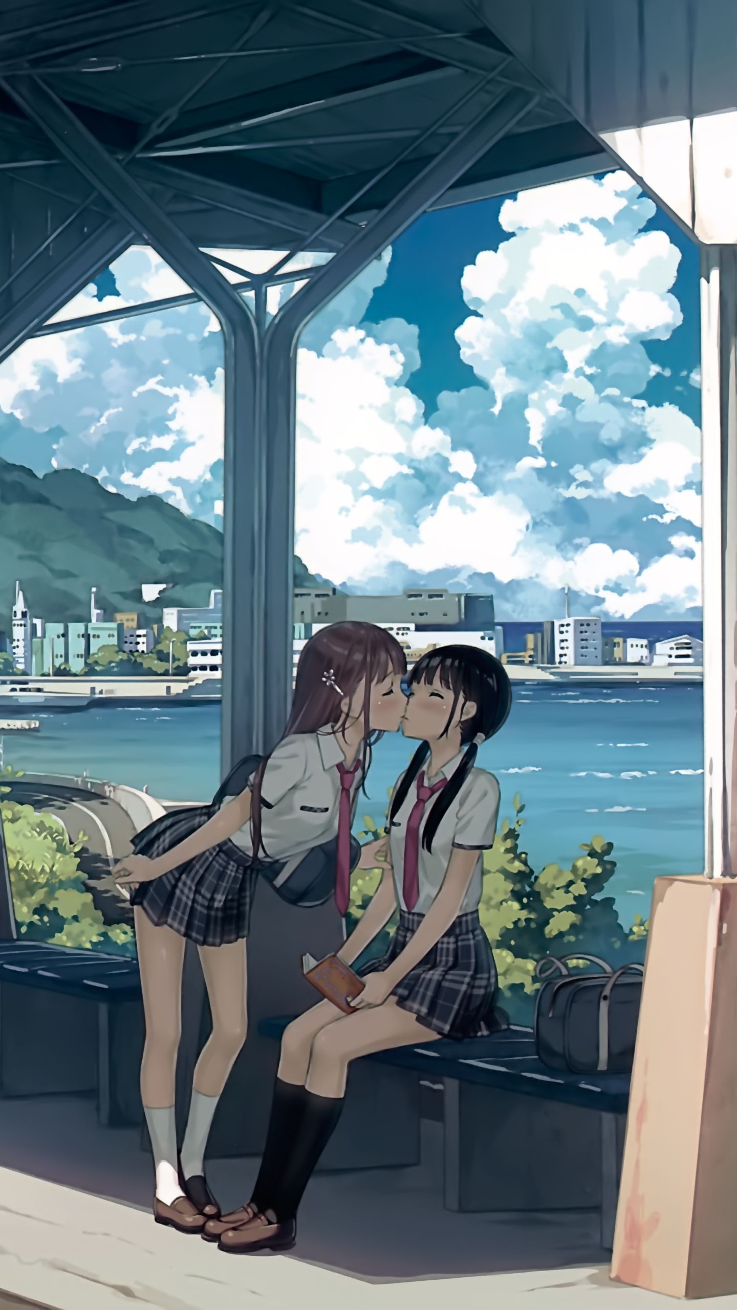 1440x2560 Phone wallpaper: Anime, Original, Yuri 1331720