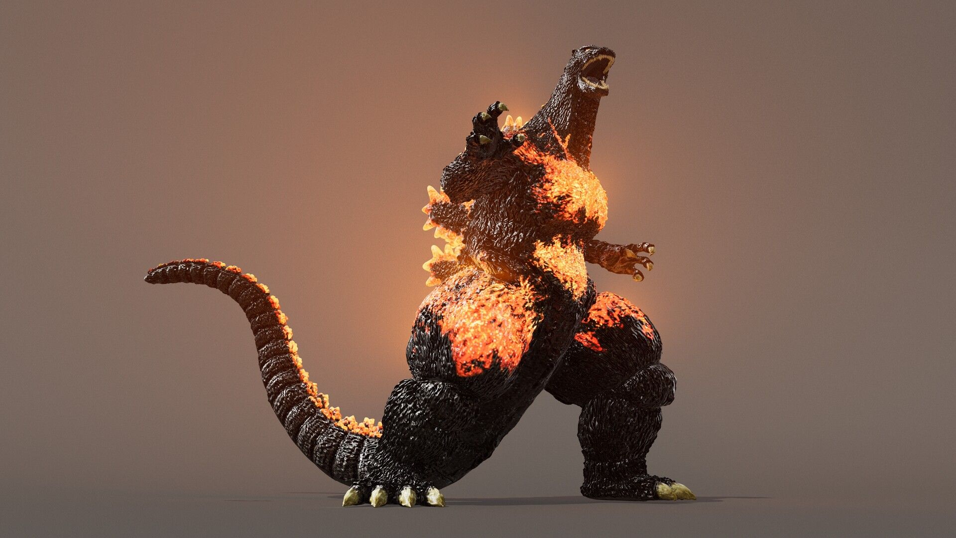 1920x1080 Burning Godzilla 1995