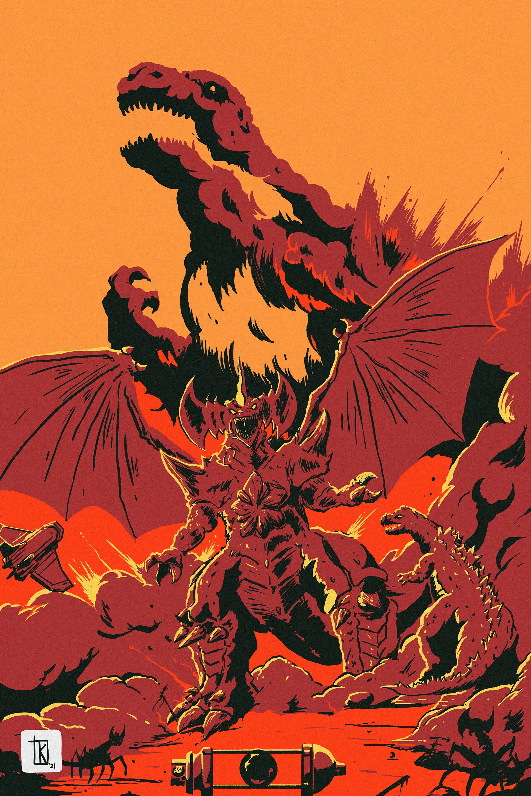 1803x2701 Godzilla vs. Destoroyah (1995)