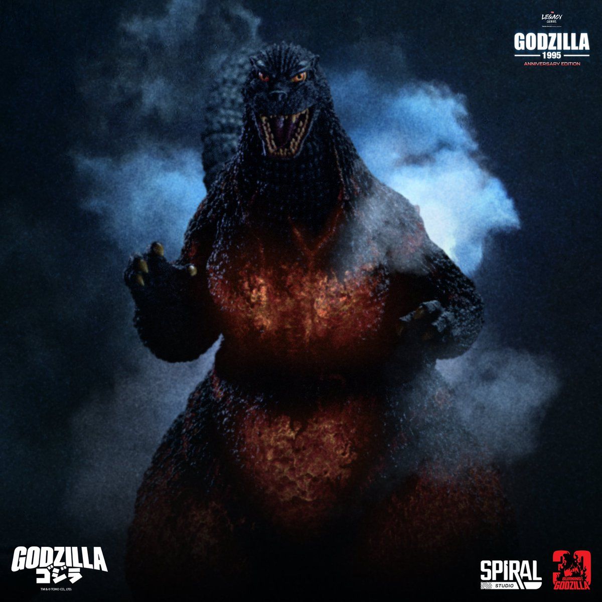 1200x1200 Celebrate the 30th anniversary of the iconic *Godzilla vs. Destroyah* (1995) with this meticulously crafted Anniversary Edition, capturing one of the most beloved Godzilla incarnations with unparalleled realism. Produced