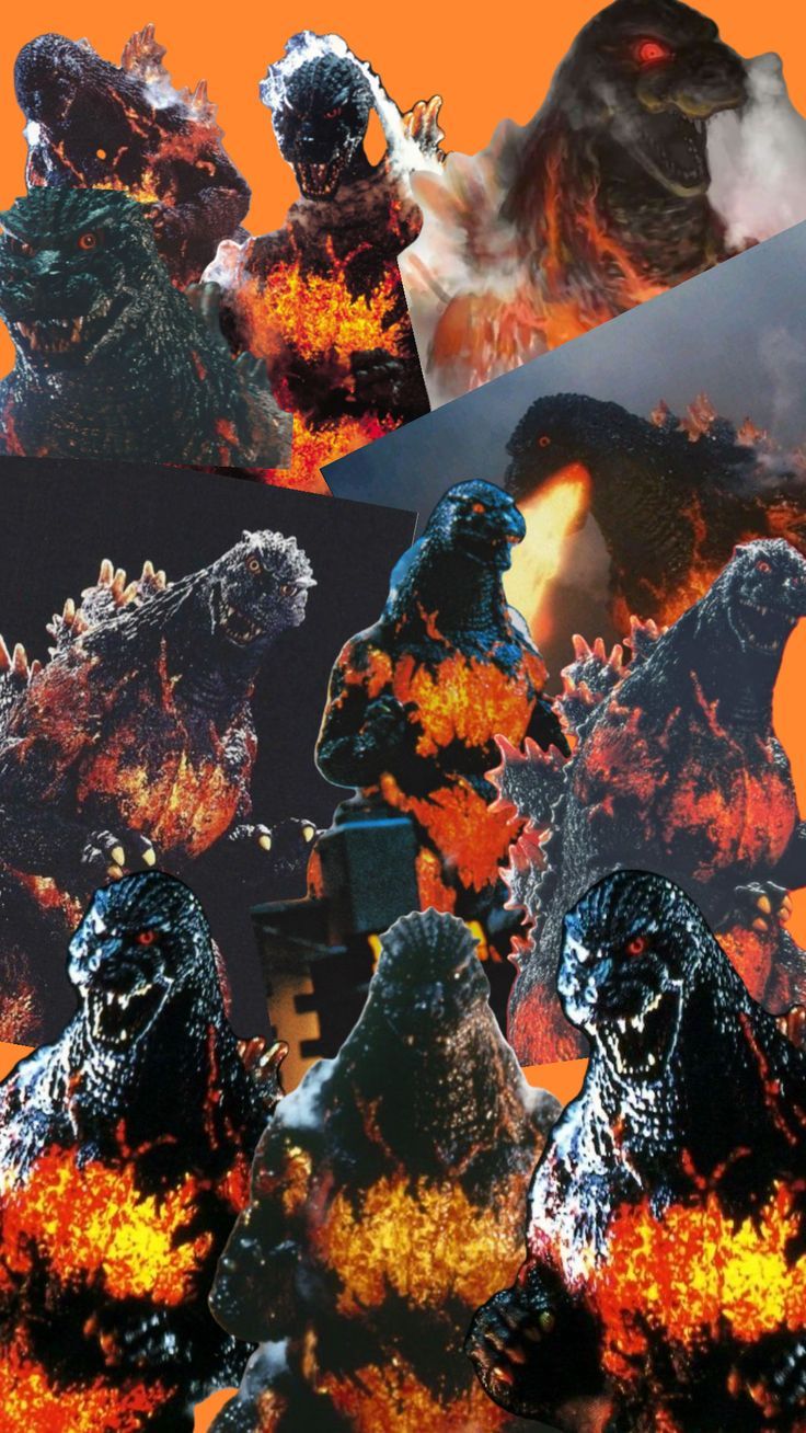 736x1308 Burning Godzilla