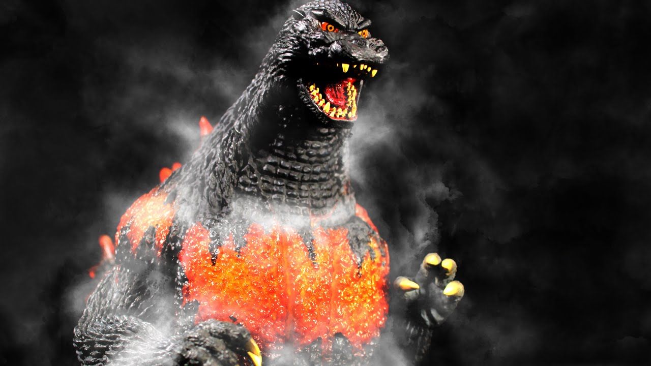 1280x720 X Plus Large Monster Series Godzilla(1995) Burning Godzilla Review