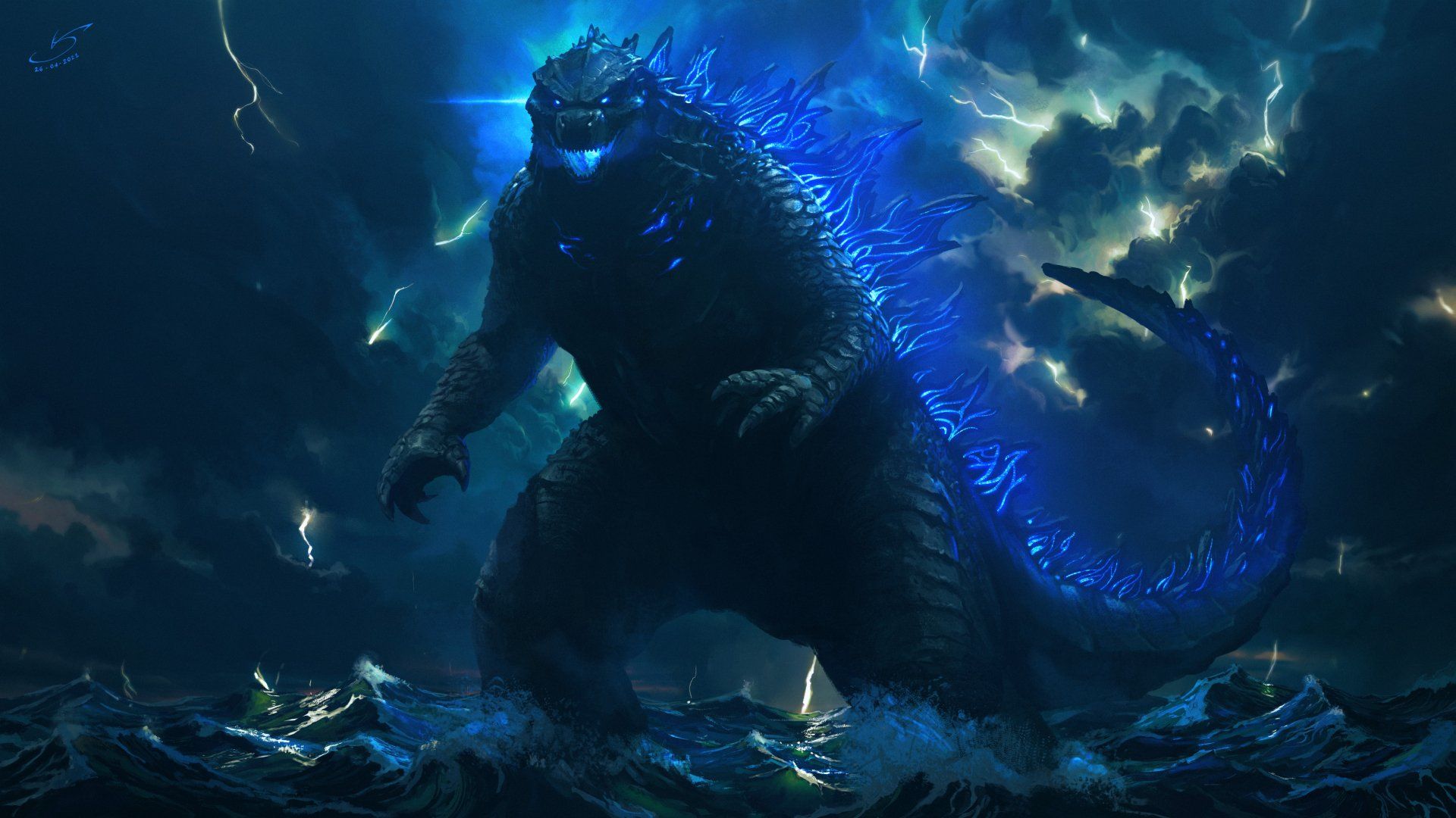 1920x1080 Godzilla Unleashed: Ultimate 4K Monsterverse Fantasy Wallpaper
