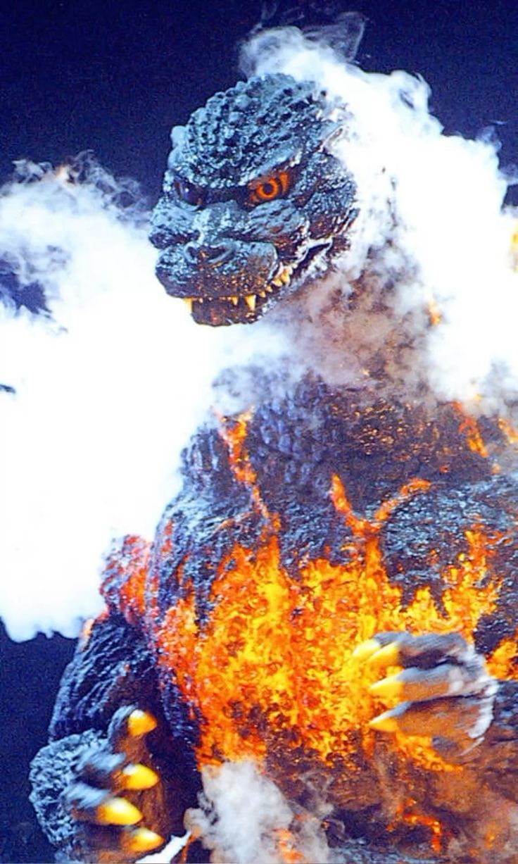 736x1227 Burning godzilla tattoo. Fire godzilla, Burning godzilla wallpaper, Burning godzilla 1995