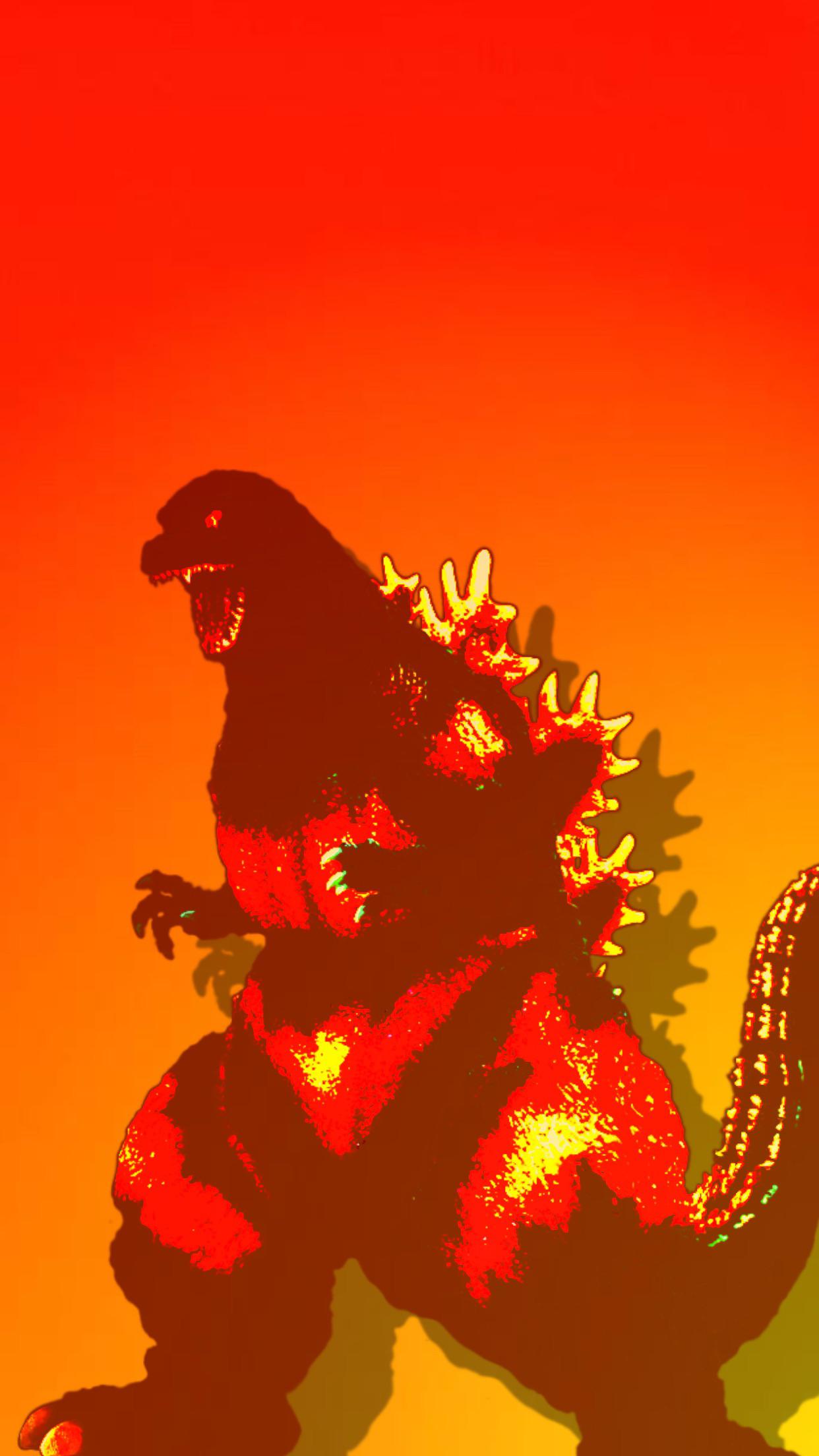 1242x2208 Godzilla Heisei Wallpaper